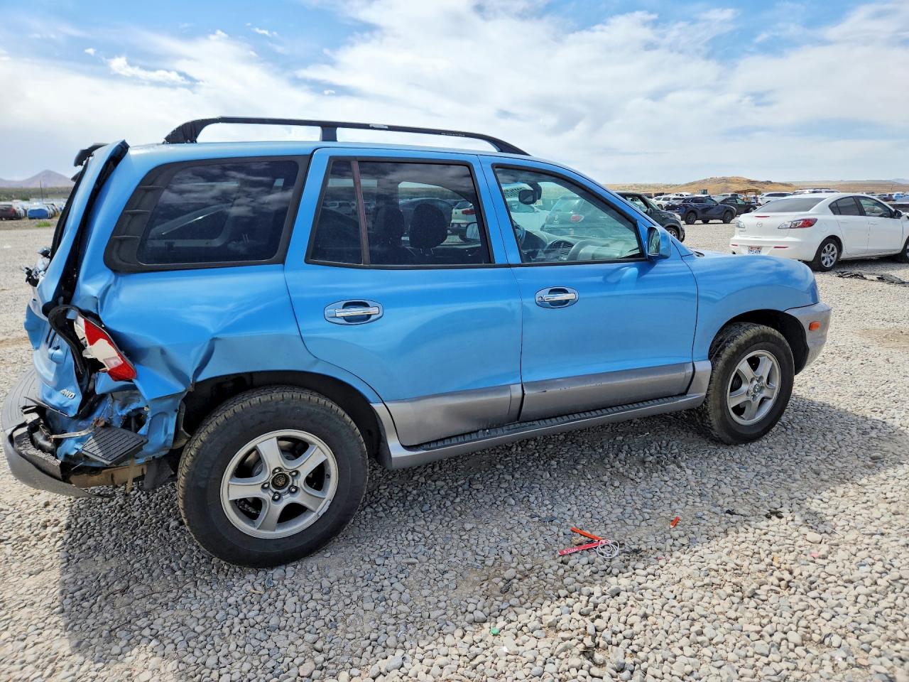 2004 Hyundai Santa Fe Gls Blue vin: KM8SC73E44U595929