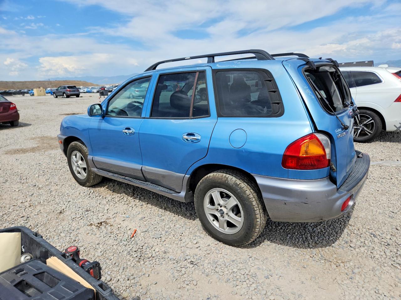 2004 Hyundai Santa Fe Gls Blue vin: KM8SC73E44U595929