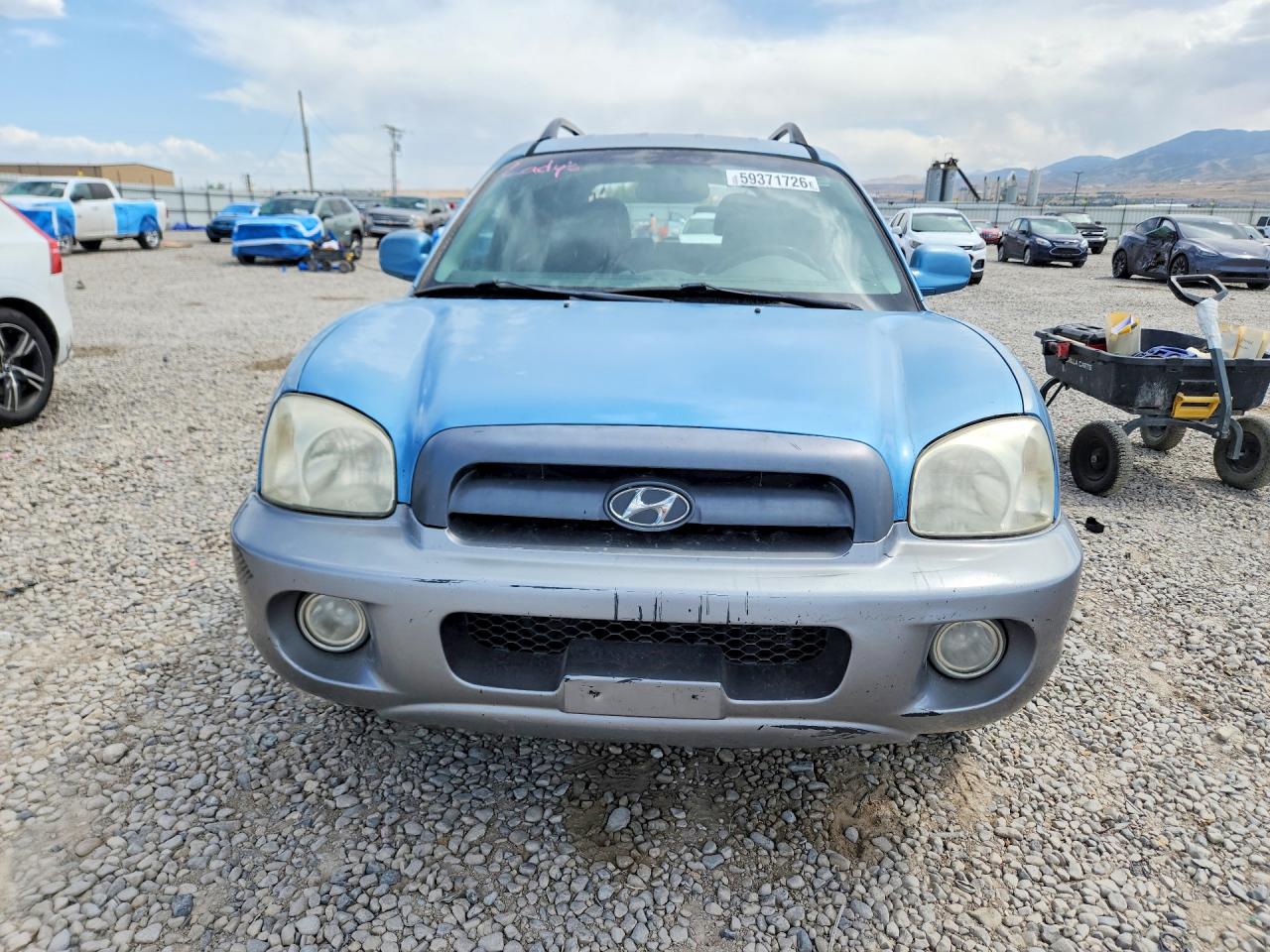 2004 Hyundai Santa Fe Gls Blue vin: KM8SC73E44U595929