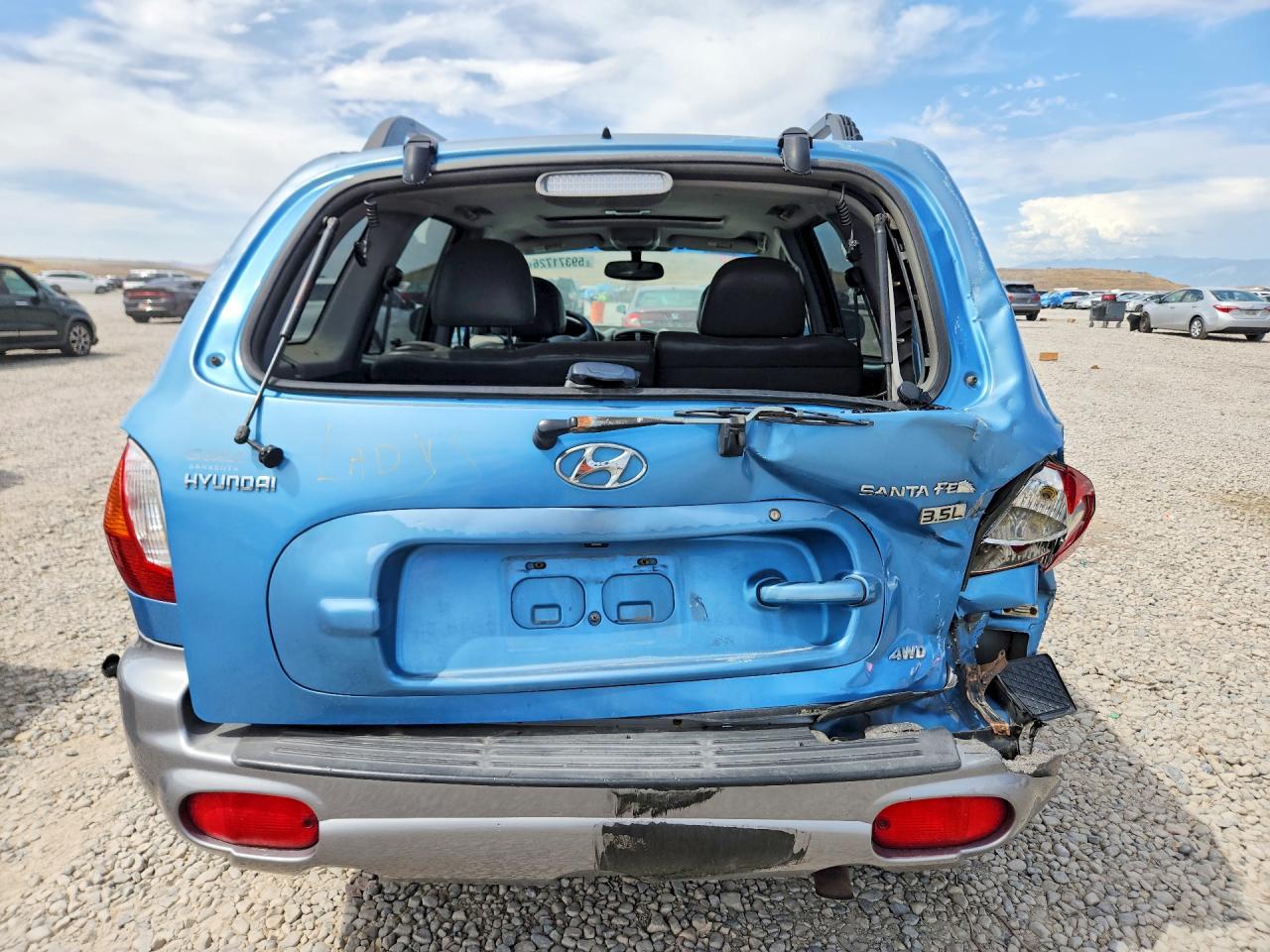 2004 Hyundai Santa Fe Gls Blue vin: KM8SC73E44U595929