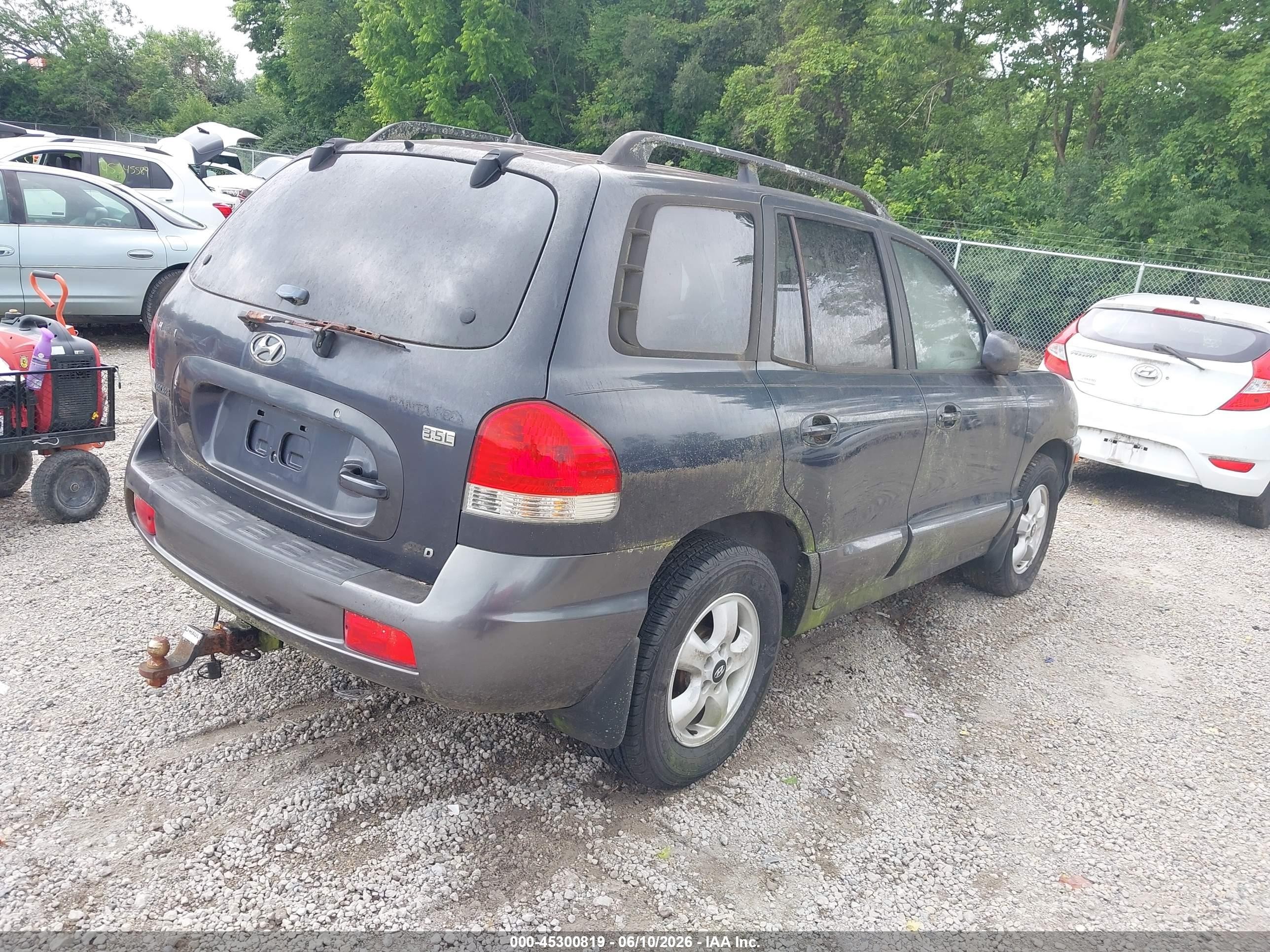 2006 Hyundai Santa Fe Gls/limited Синий vin: KM8SC73E46U072834