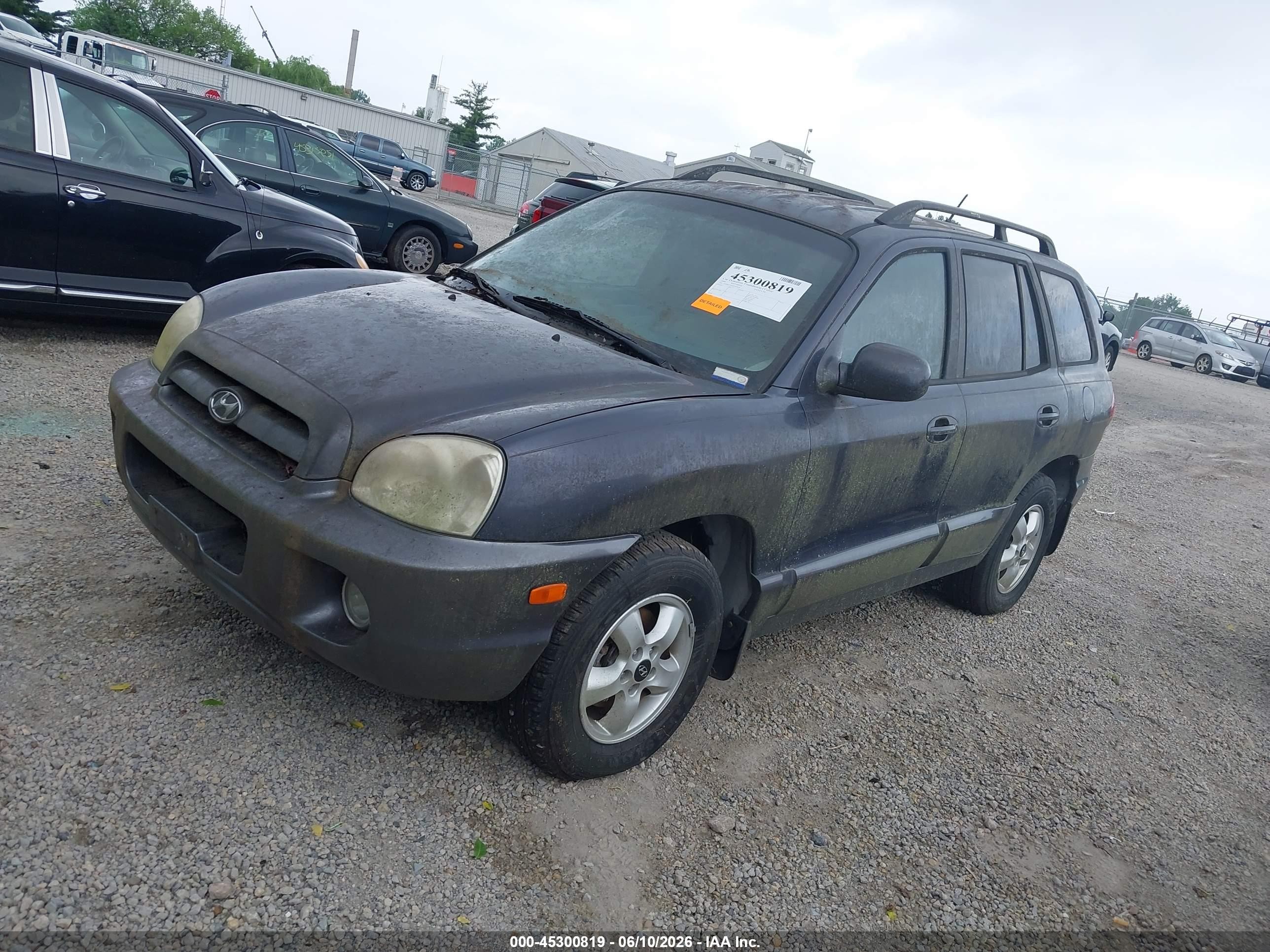 2006 Hyundai Santa Fe Gls/limited Синий vin: KM8SC73E46U072834