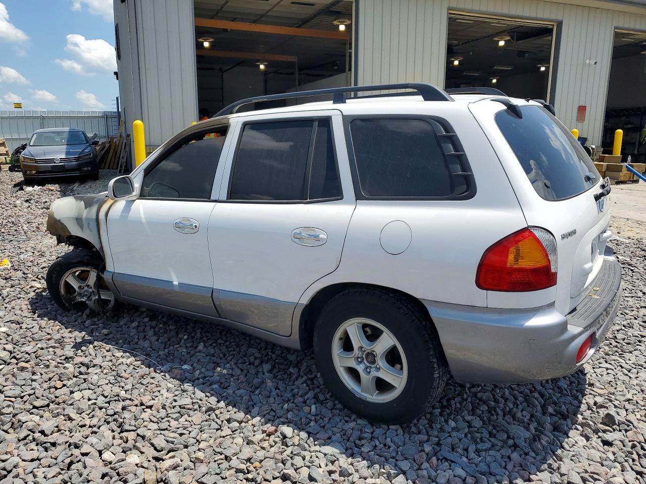 2003 Hyundai Santa Fe Gls White vin: KM8SC73E53U558984