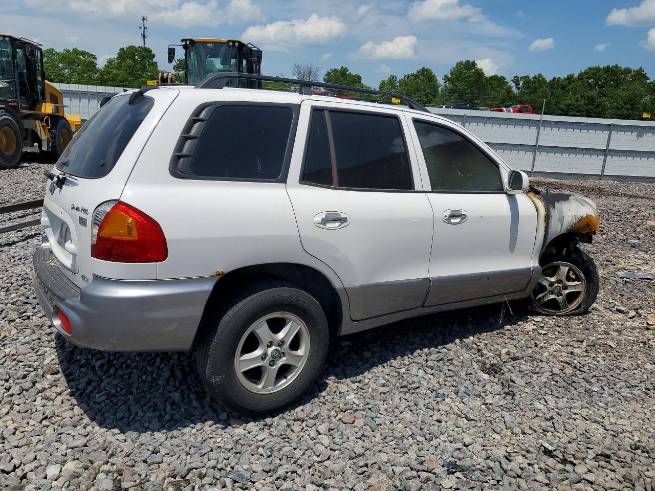 2003 Hyundai Santa Fe Gls White vin: KM8SC73E53U558984