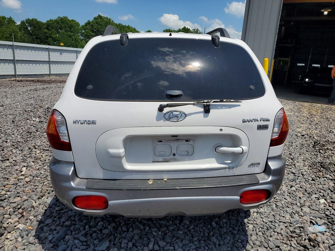 2003 Hyundai Santa Fe Gls White vin: KM8SC73E53U558984