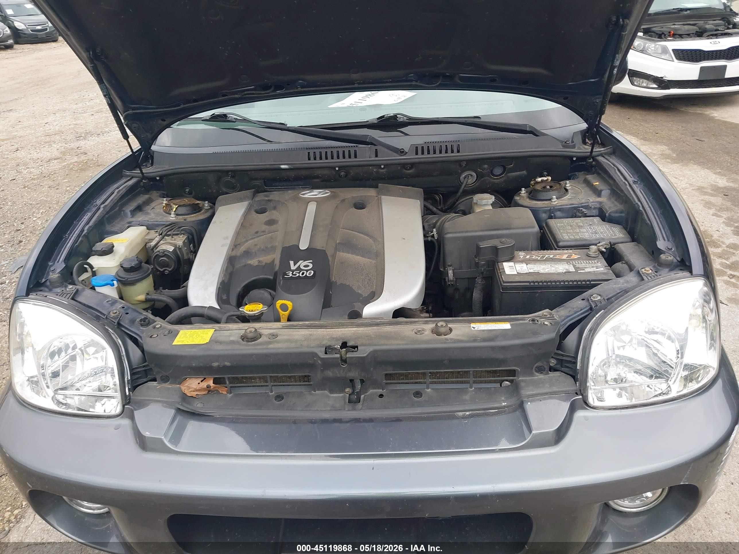 2005 Hyundai Santa Fe Gls/lx Dark Blue vin: KM8SC73E55U855546