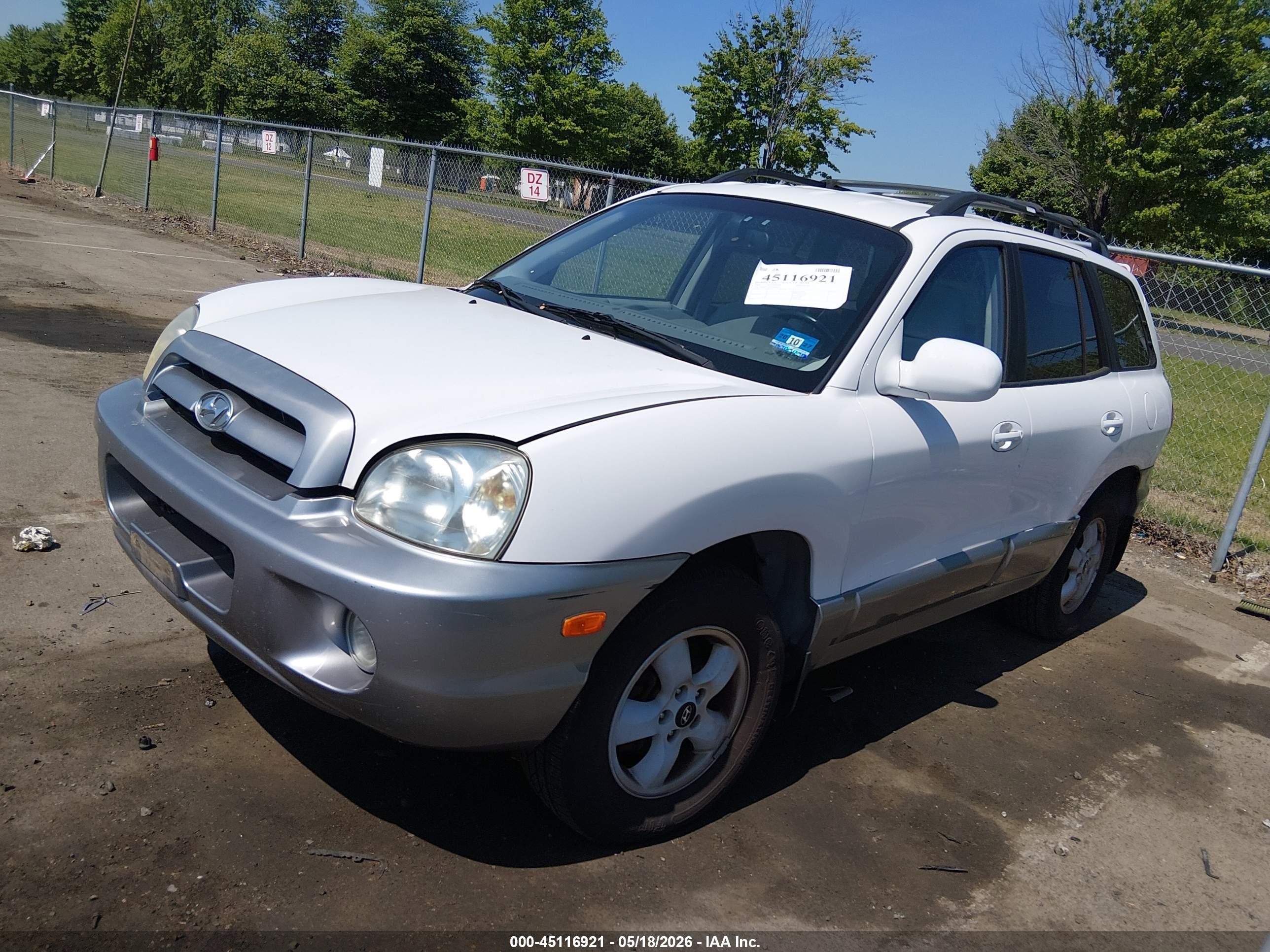 2006 Hyundai Santa Fe Gls/limited White vin: KM8SC73E56U069635