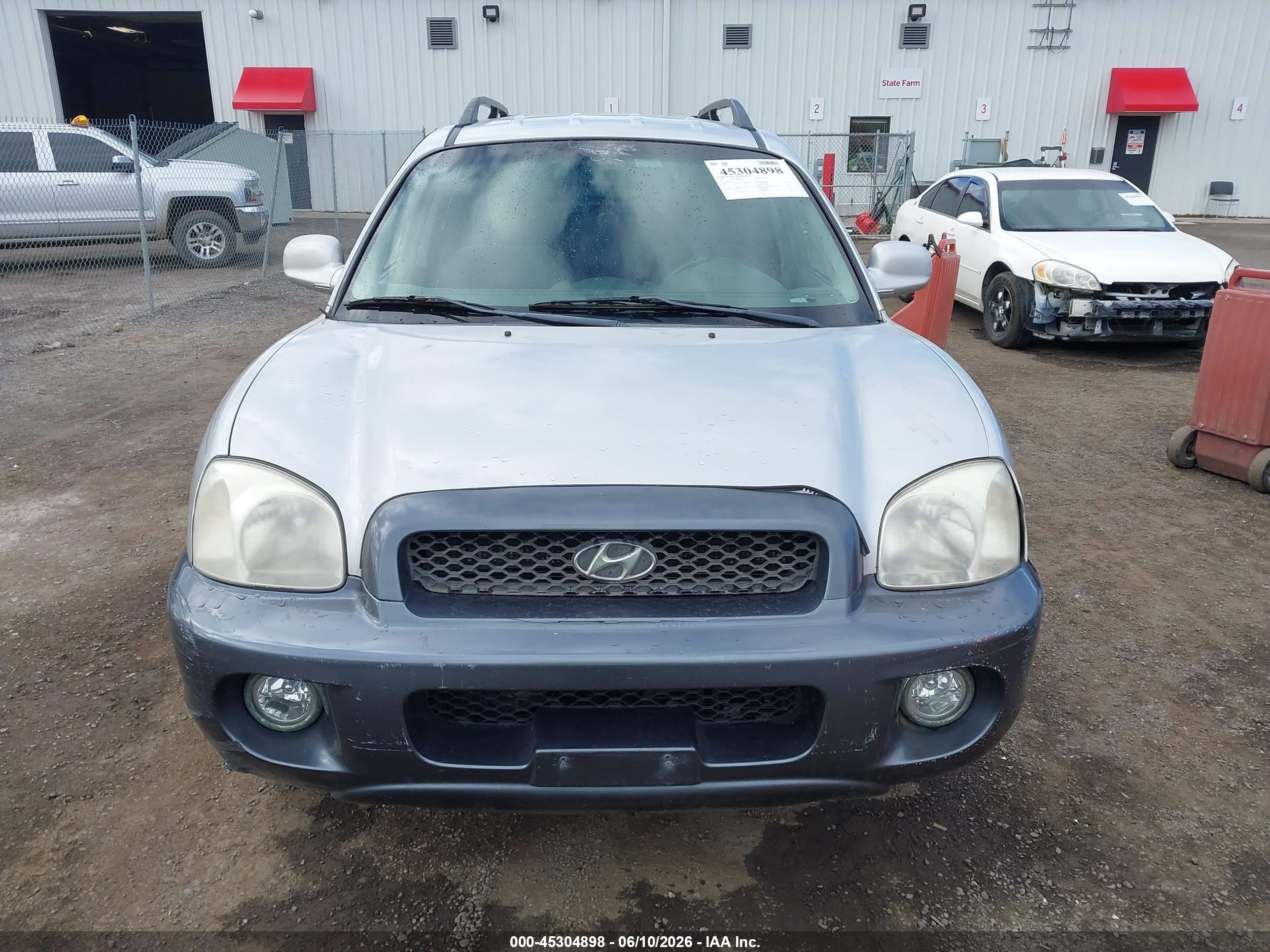2003 Hyundai Santa Fe Gls/lx Silver vin: KM8SC73E63U537027