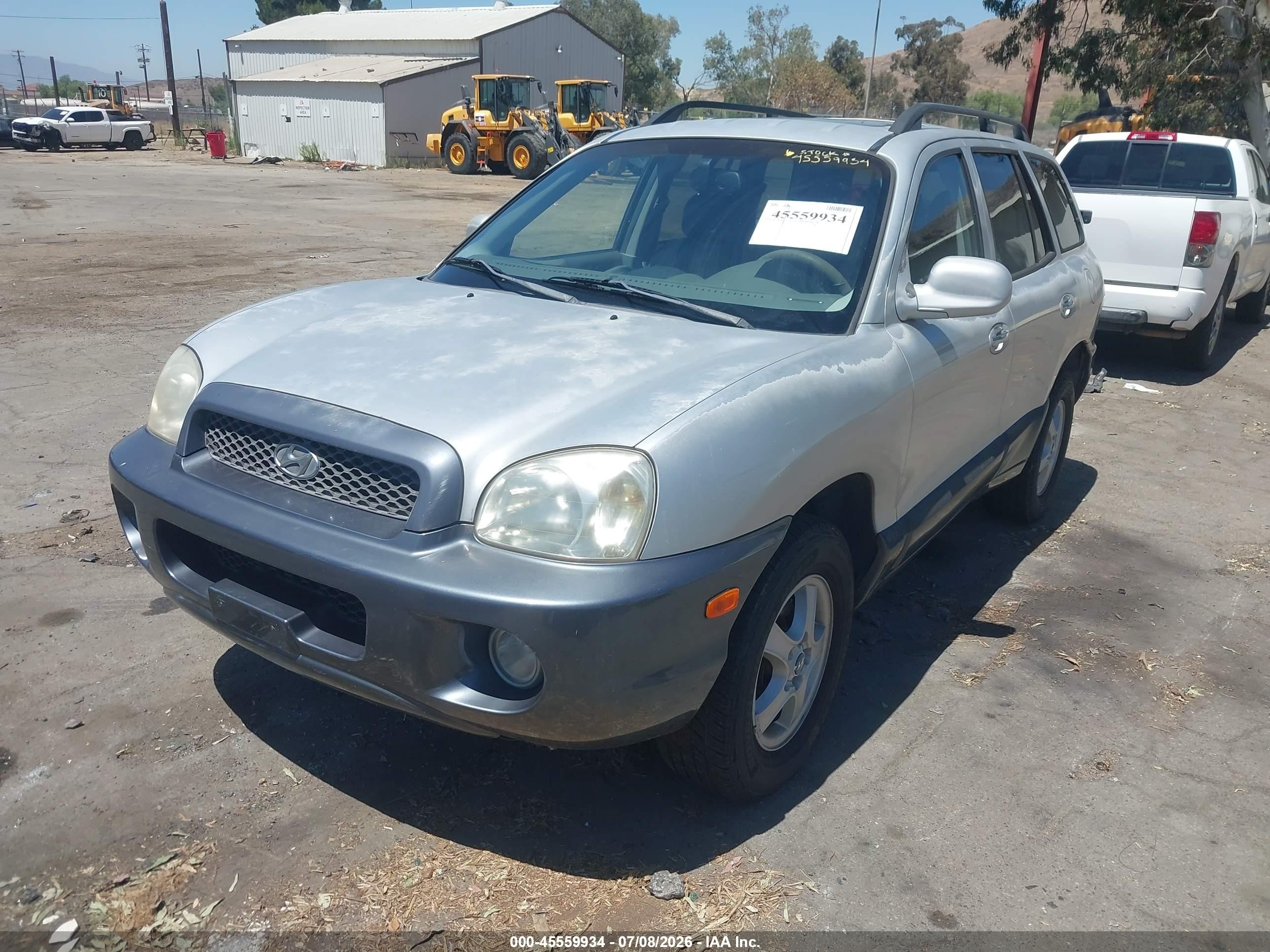2003 Hyundai Santa Fe Gls/lx Silver vin: KM8SC73E63U537058