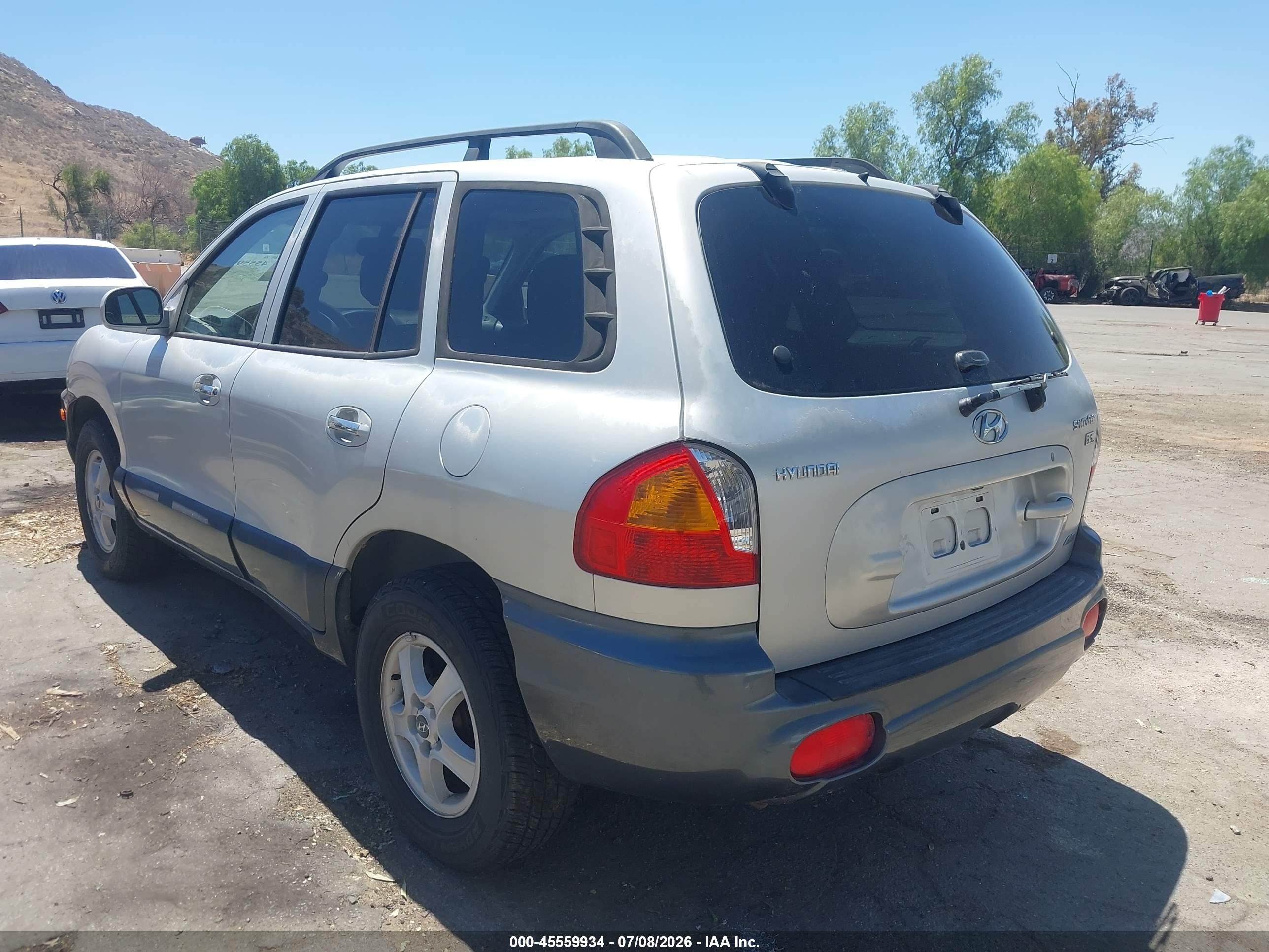 2003 Hyundai Santa Fe Gls/lx Silver vin: KM8SC73E63U537058