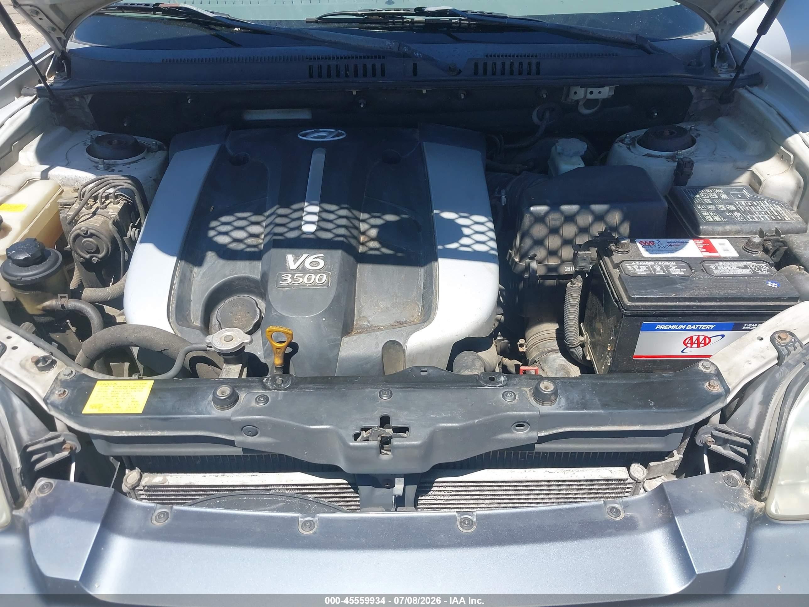 2003 Hyundai Santa Fe Gls/lx Silver vin: KM8SC73E63U537058