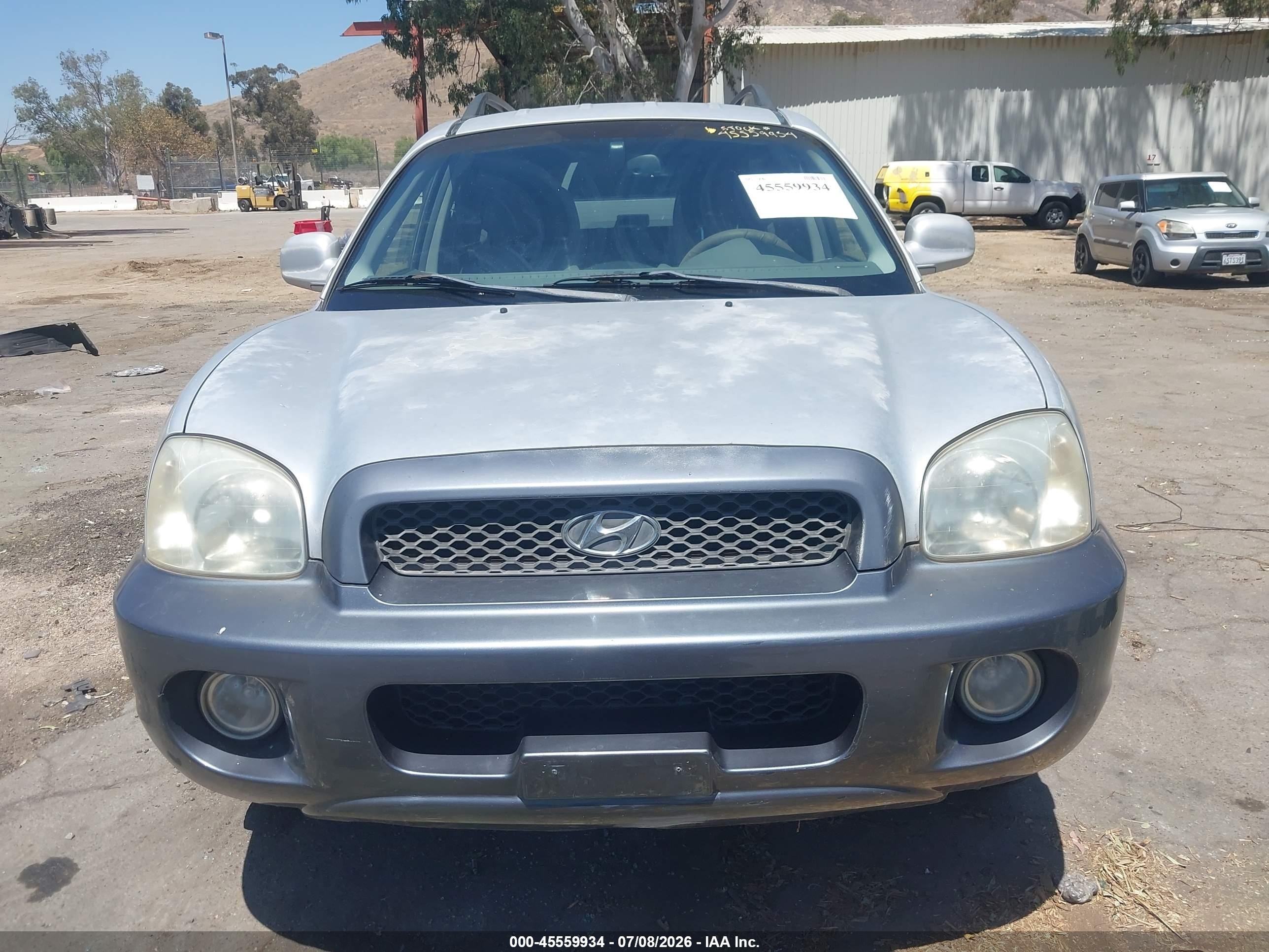 2003 Hyundai Santa Fe Gls/lx Silver vin: KM8SC73E63U537058