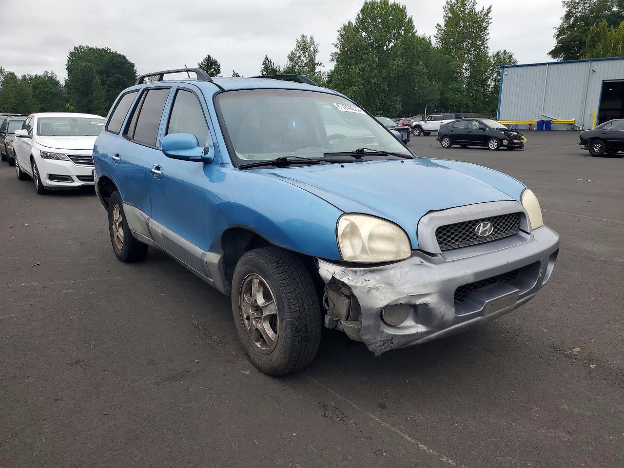 2004 Hyundai Santa Fe Gls Blue vin: KM8SC73E64U759908