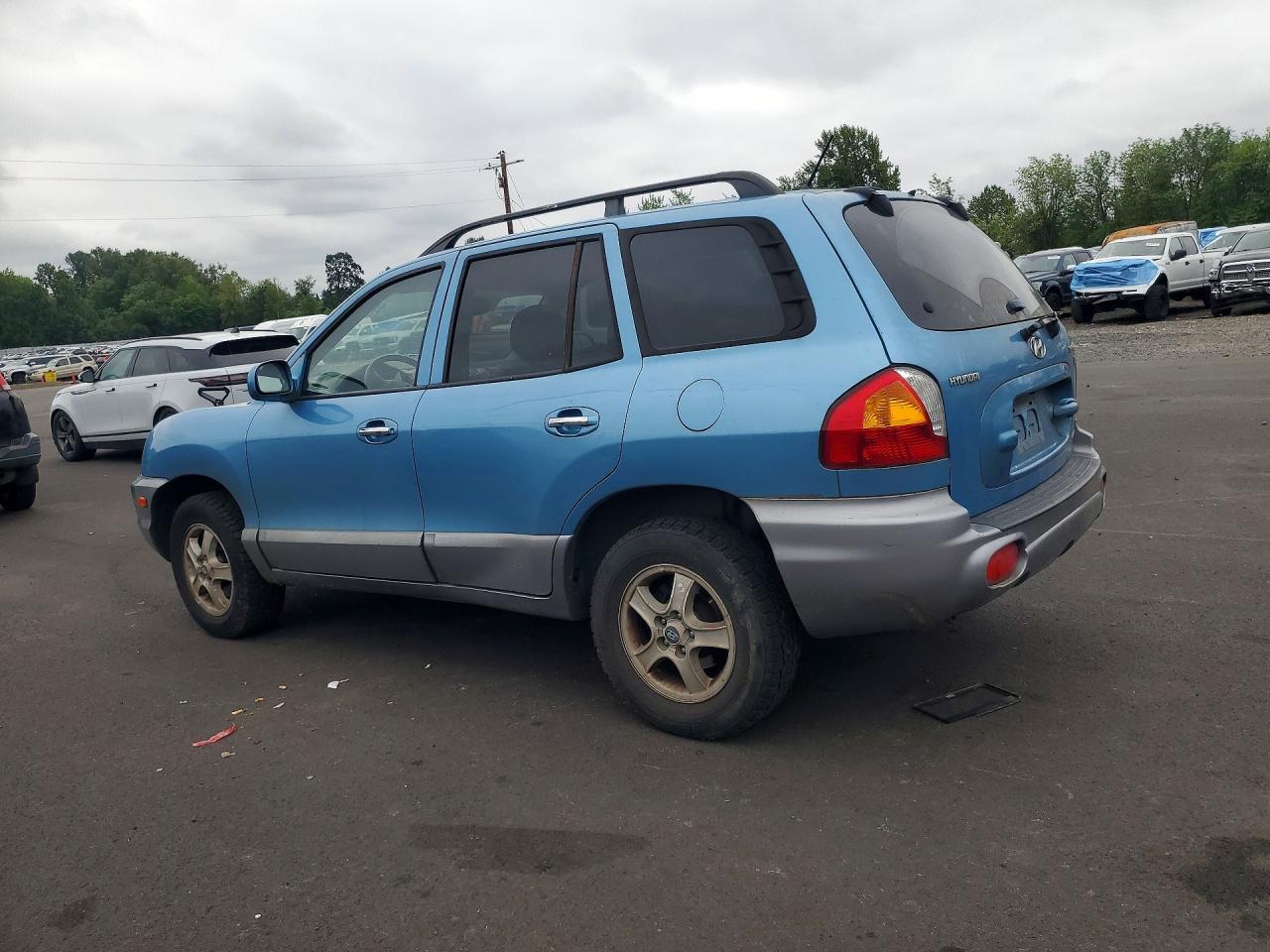 2004 Hyundai Santa Fe Gls Blue vin: KM8SC73E64U759908