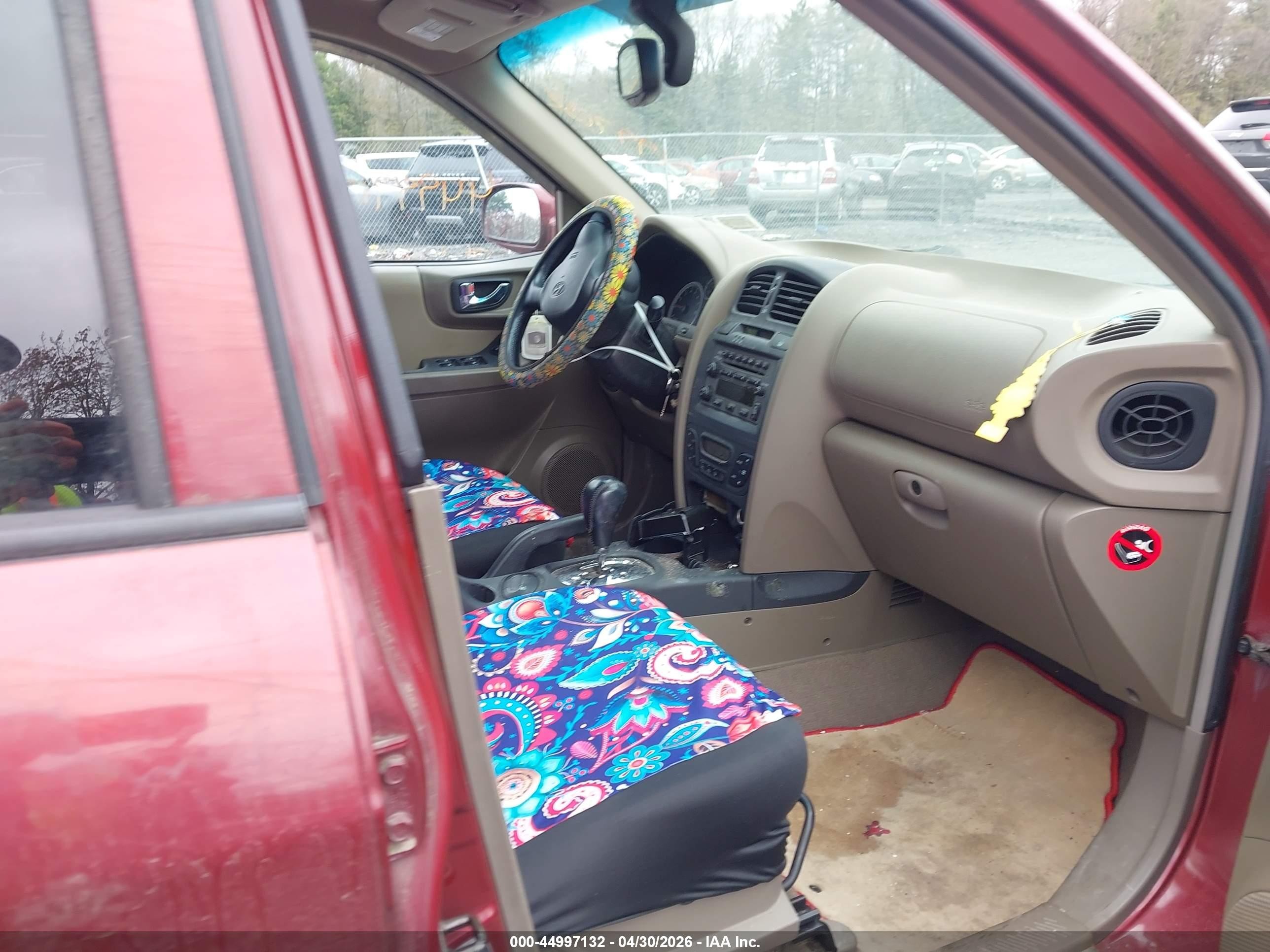 2005 Hyundai Santa Fe Gls/lx Red vin: KM8SC73E65U897661