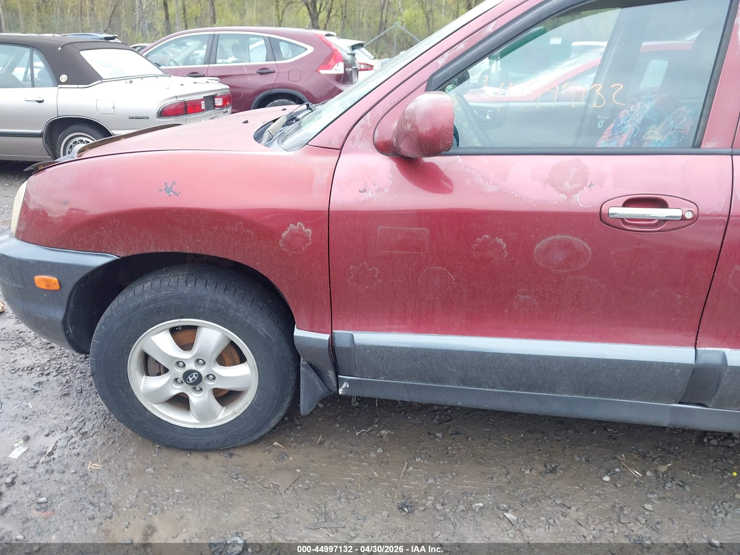 2005 Hyundai Santa Fe Gls/lx Red vin: KM8SC73E65U897661