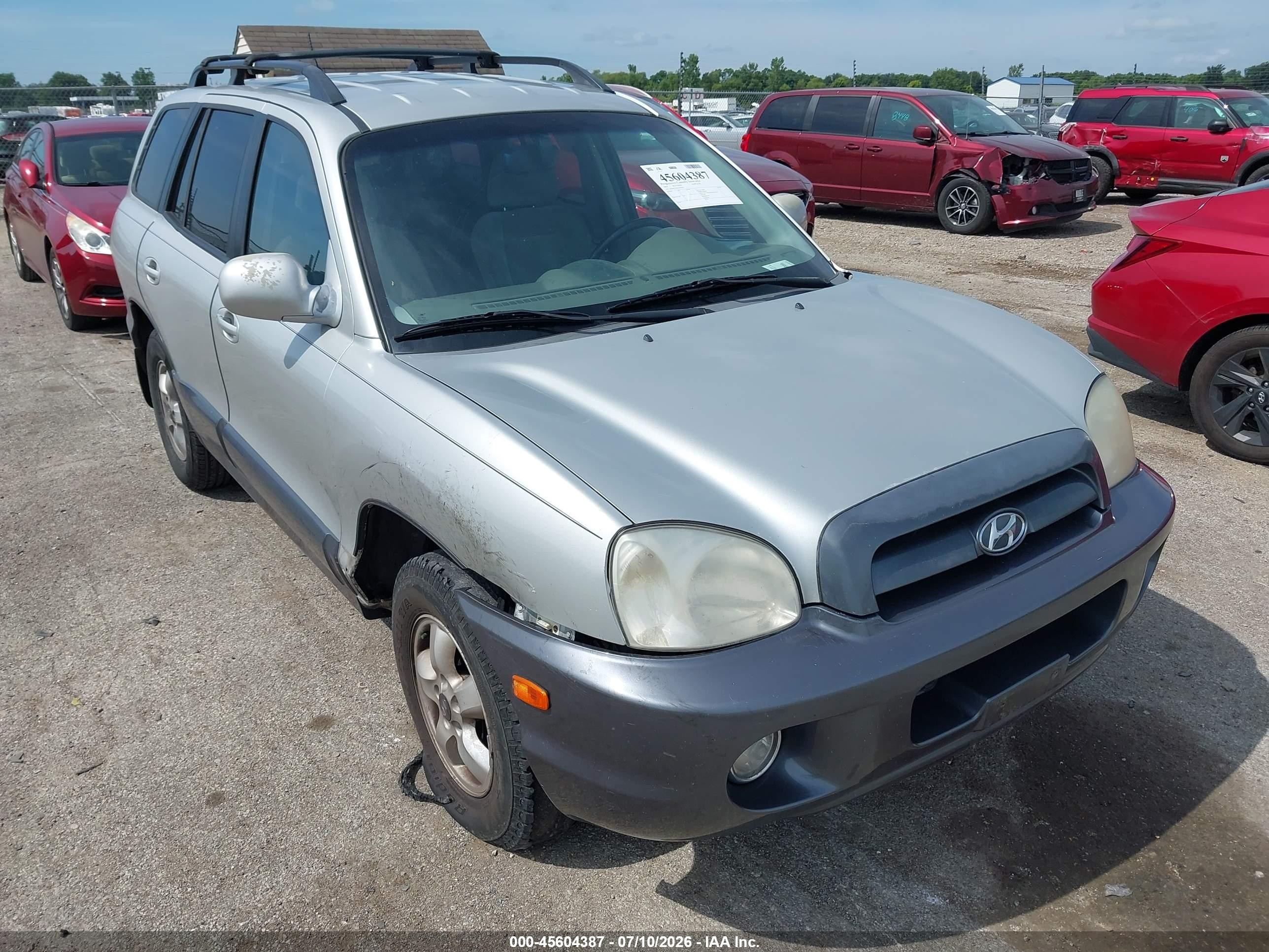 2006 Hyundai Santa Fe Gls/limited Серебряный vin: KM8SC73E66U079302