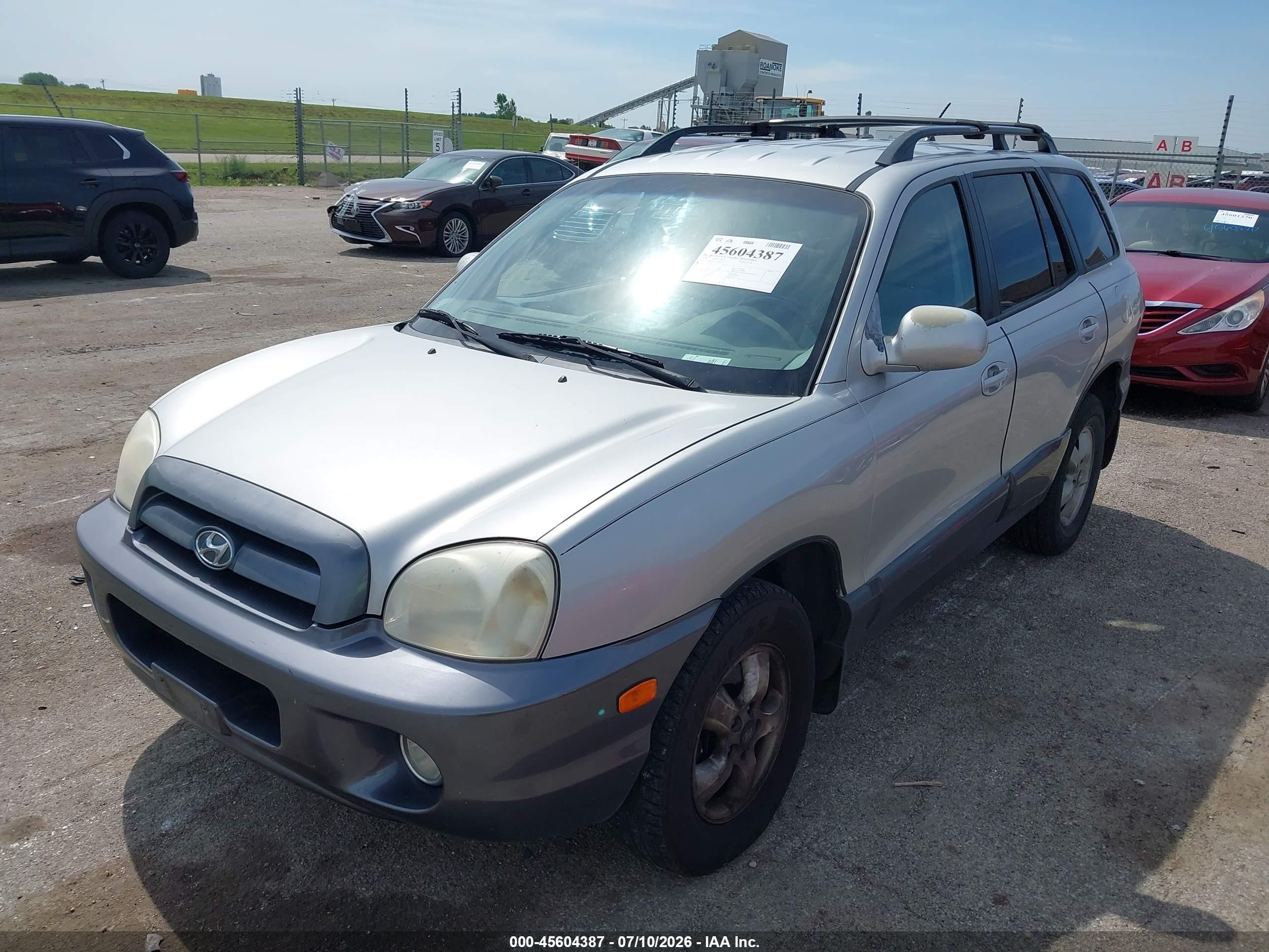 2006 Hyundai Santa Fe Gls/limited Silver vin: KM8SC73E66U079302
