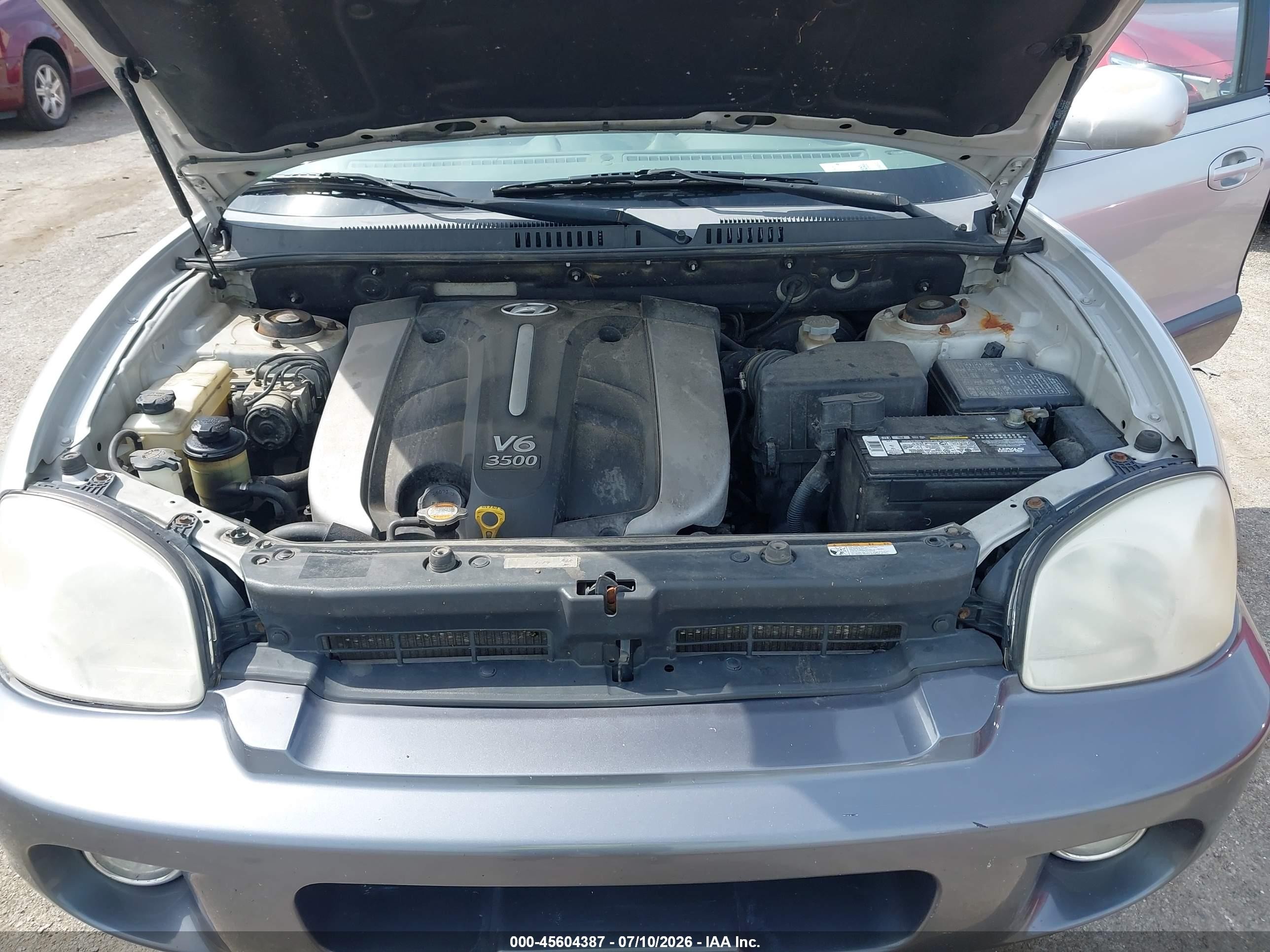 2006 Hyundai Santa Fe Gls/limited Silver vin: KM8SC73E66U079302