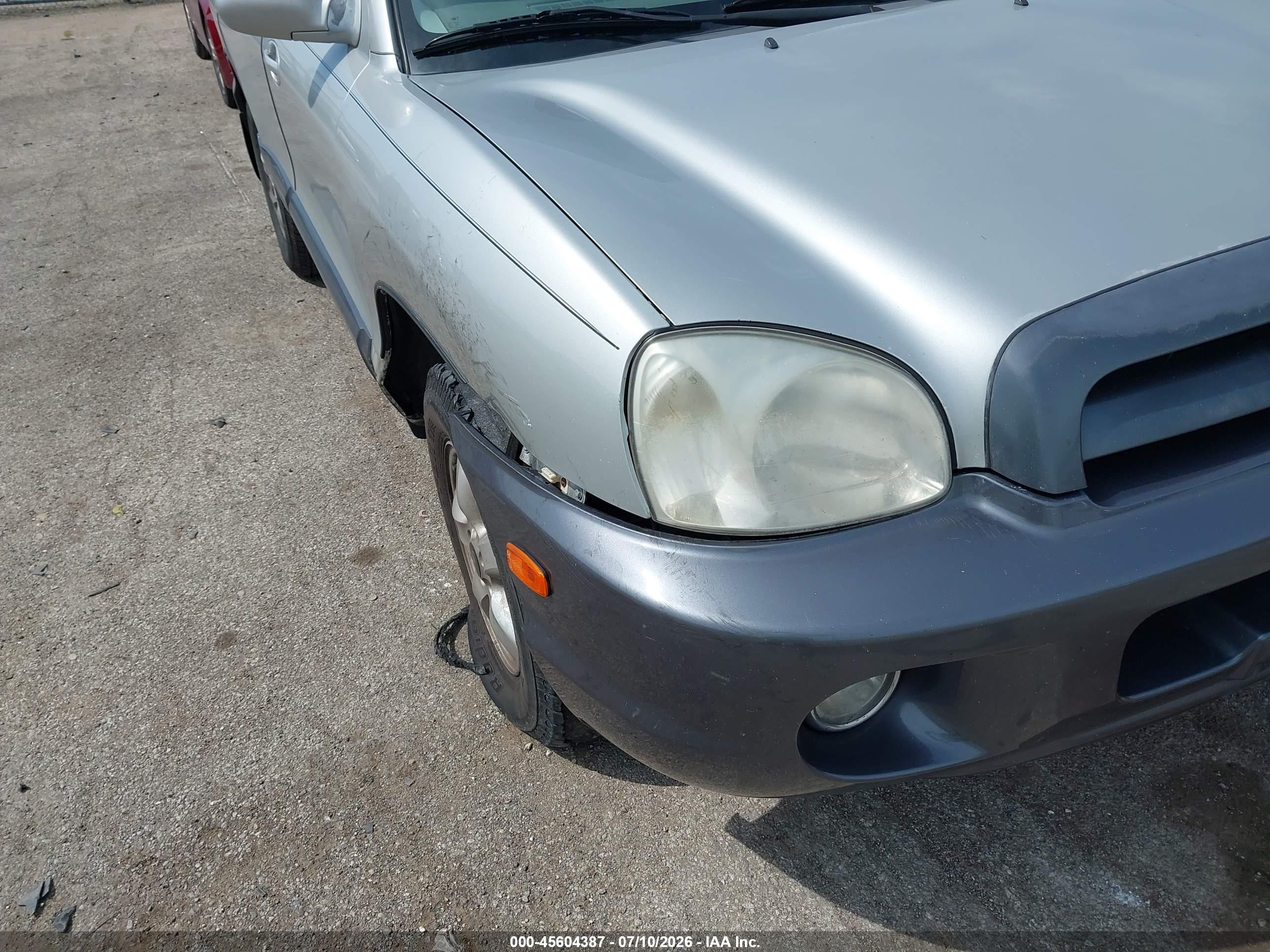 2006 Hyundai Santa Fe Gls/limited Silver vin: KM8SC73E66U079302