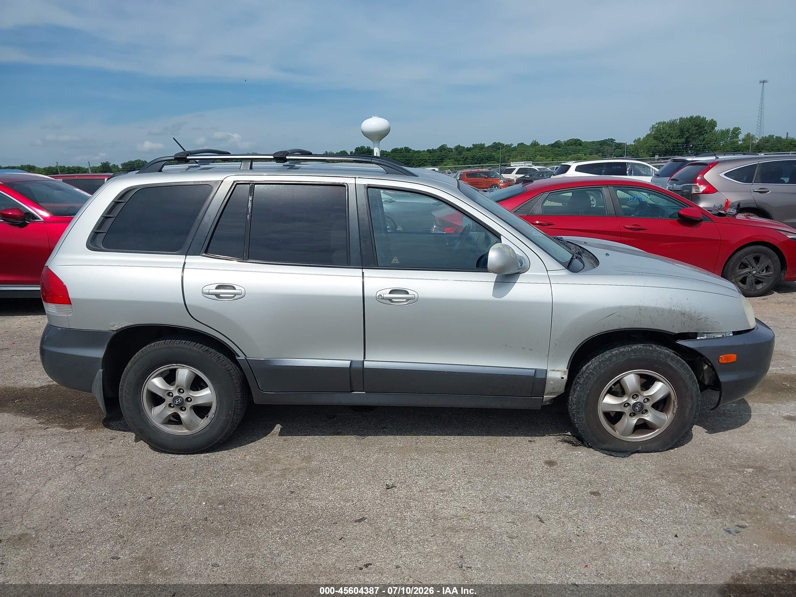 2006 Hyundai Santa Fe Gls/limited Silver vin: KM8SC73E66U079302