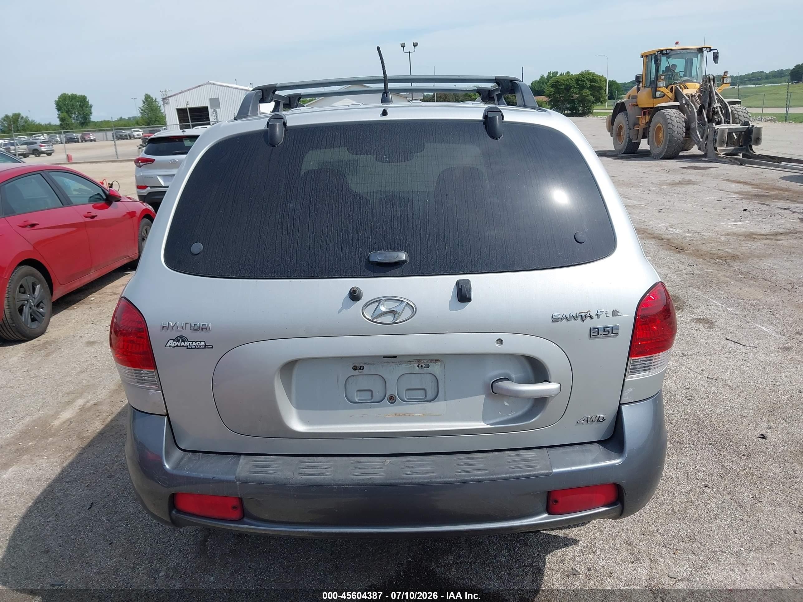 2006 Hyundai Santa Fe Gls/limited Silver vin: KM8SC73E66U079302