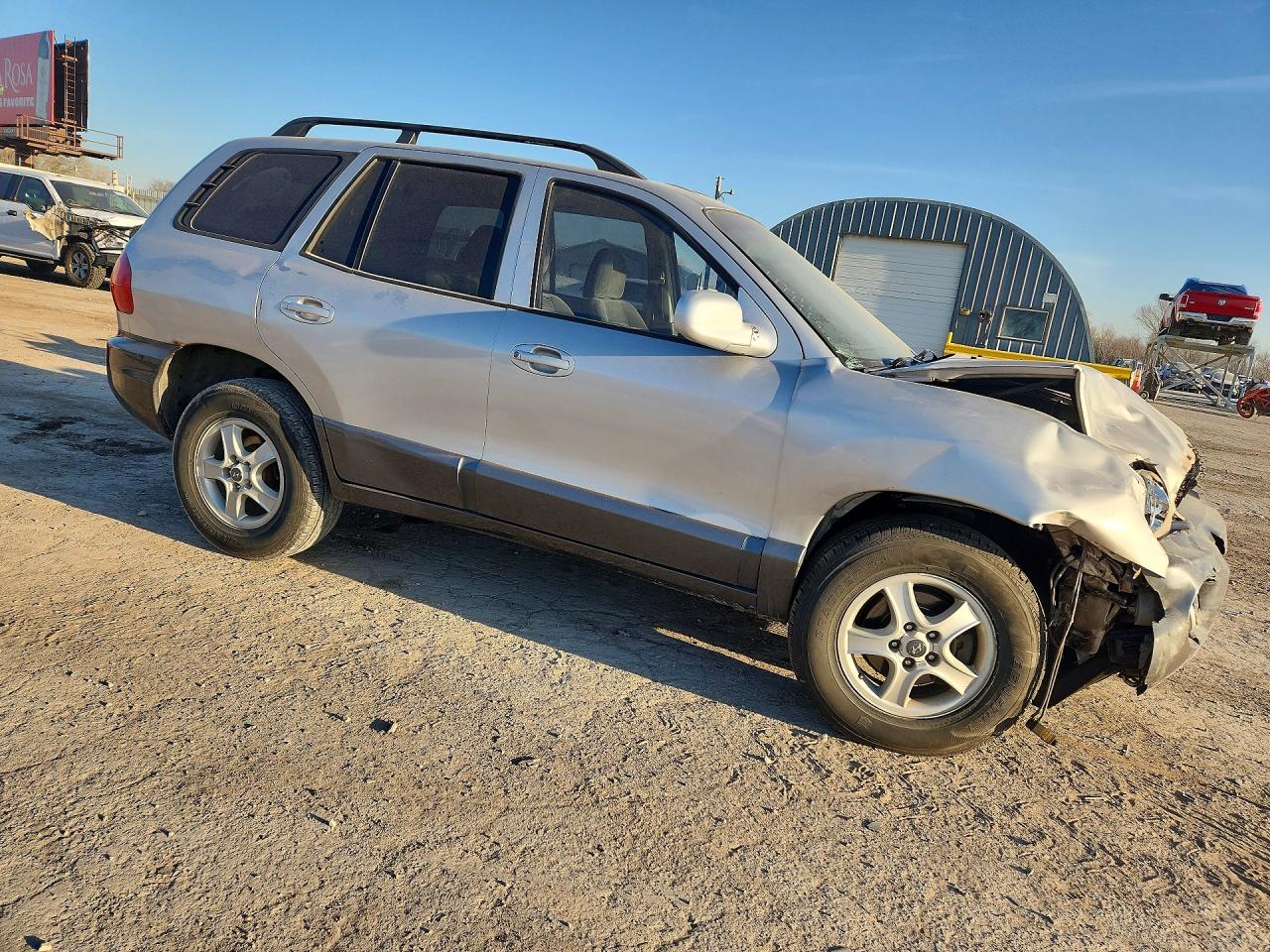 2003 Hyundai Santa Fe Gls Silver vin: KM8SC73E73U493491