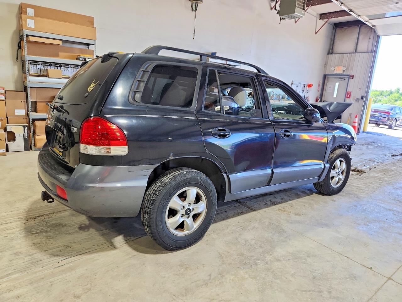 2006 Hyundai Santa Fe Gls Black vin: KM8SC73E76U101615
