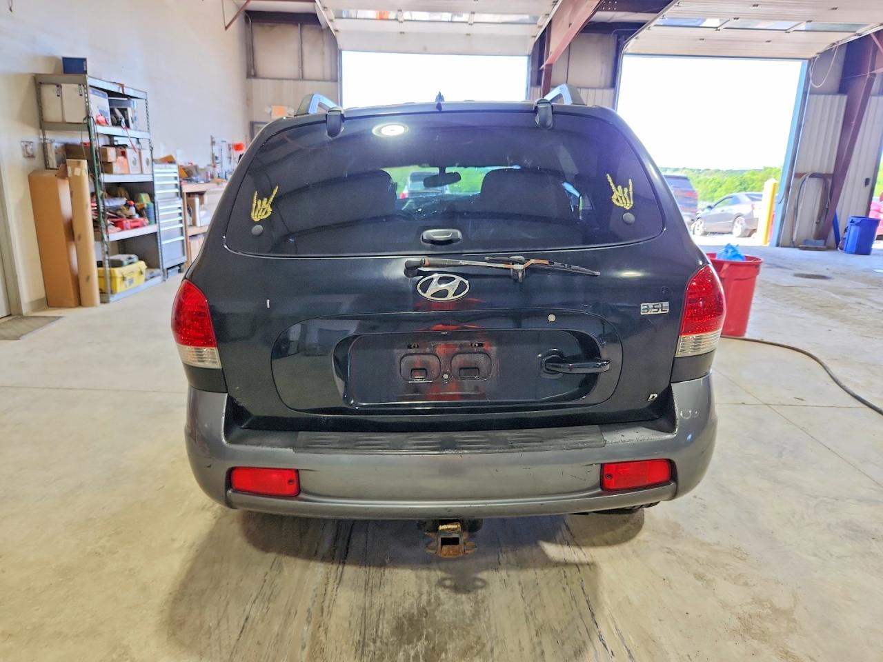 2006 Hyundai Santa Fe Gls Black vin: KM8SC73E76U101615