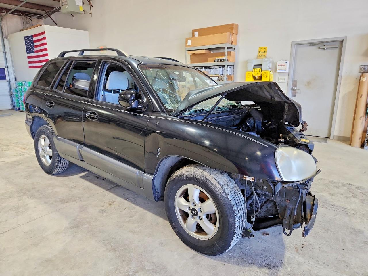 2006 Hyundai Santa Fe Gls Black vin: KM8SC73E76U101615