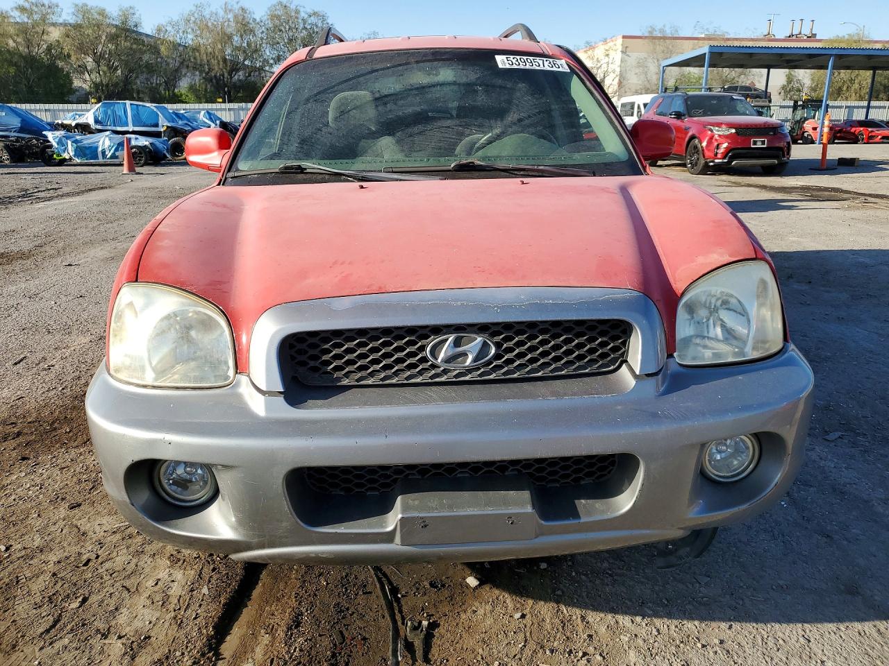 2003 Hyundai Santa Fe Gls Red vin: KM8SC73E83U487599