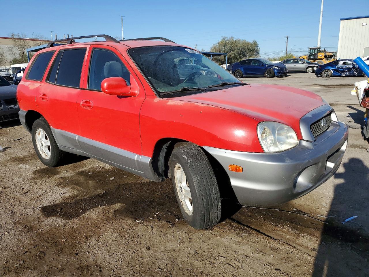 2003 Hyundai Santa Fe Gls Red vin: KM8SC73E83U487599
