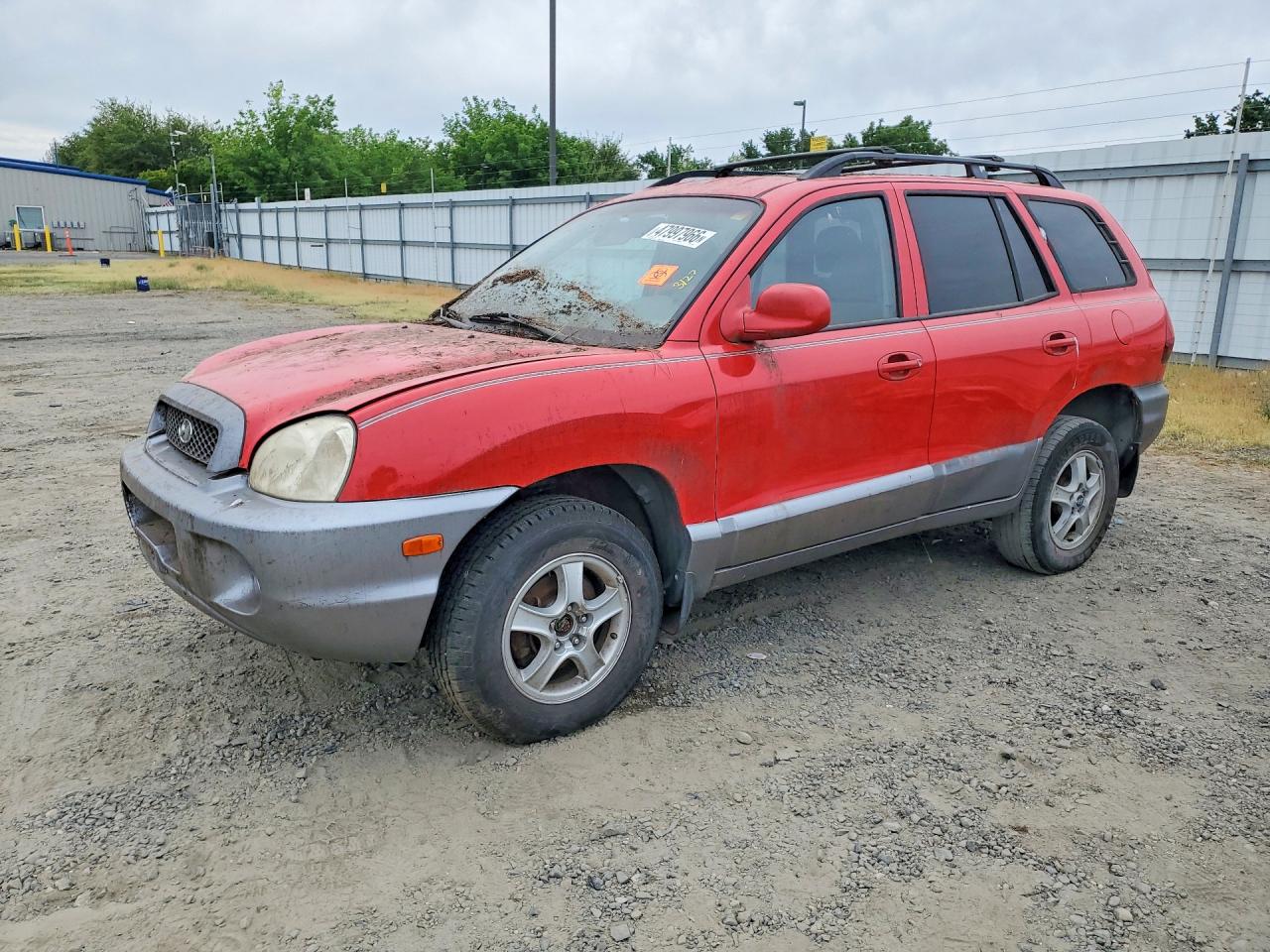 2004 Hyundai Santa Fe Gls Red vin: KM8SC73E84U577143