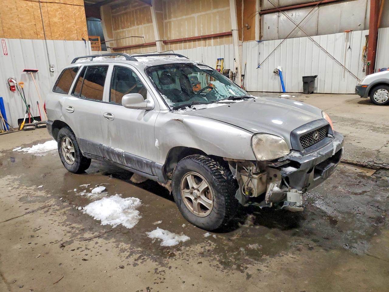 2004 Hyundai Santa Fe Серебряный vin: KM8SC73E84U750398