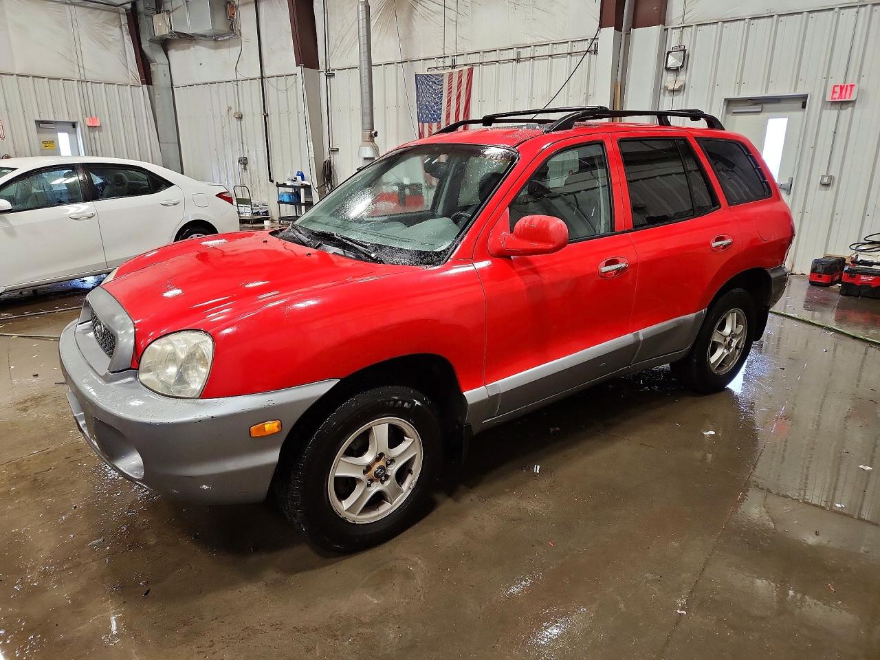 2003 Hyundai Santa Fe Gls Red vin: KM8SC73E93U494531