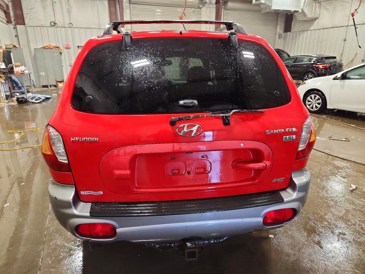 2003 Hyundai Santa Fe Gls Red vin: KM8SC73E93U494531