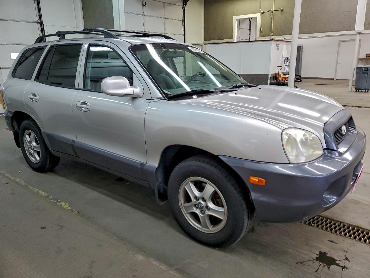 2003 Hyundai Santa Fe Gls Silver vin: KM8SC73E93U547096