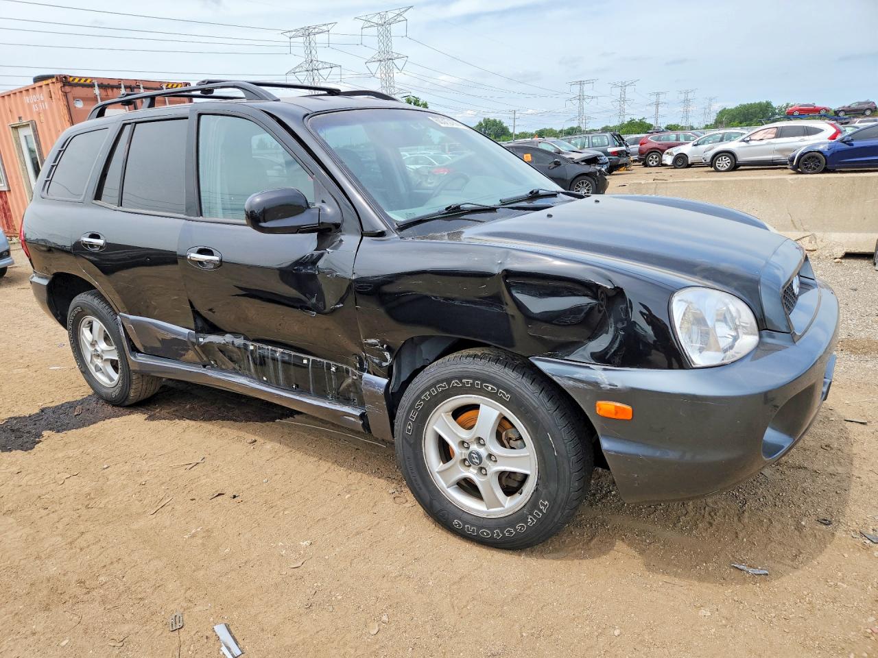 2004 Hyundai Santa Fe Gls Черный vin: KM8SC73E94U585879
