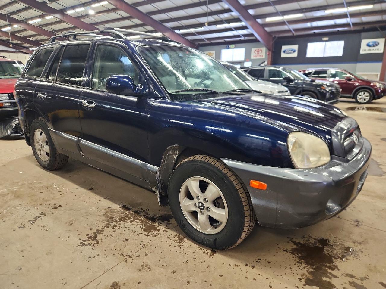 2005 Hyundai Santa Fe Gls Blue vin: KM8SC73E95U960607