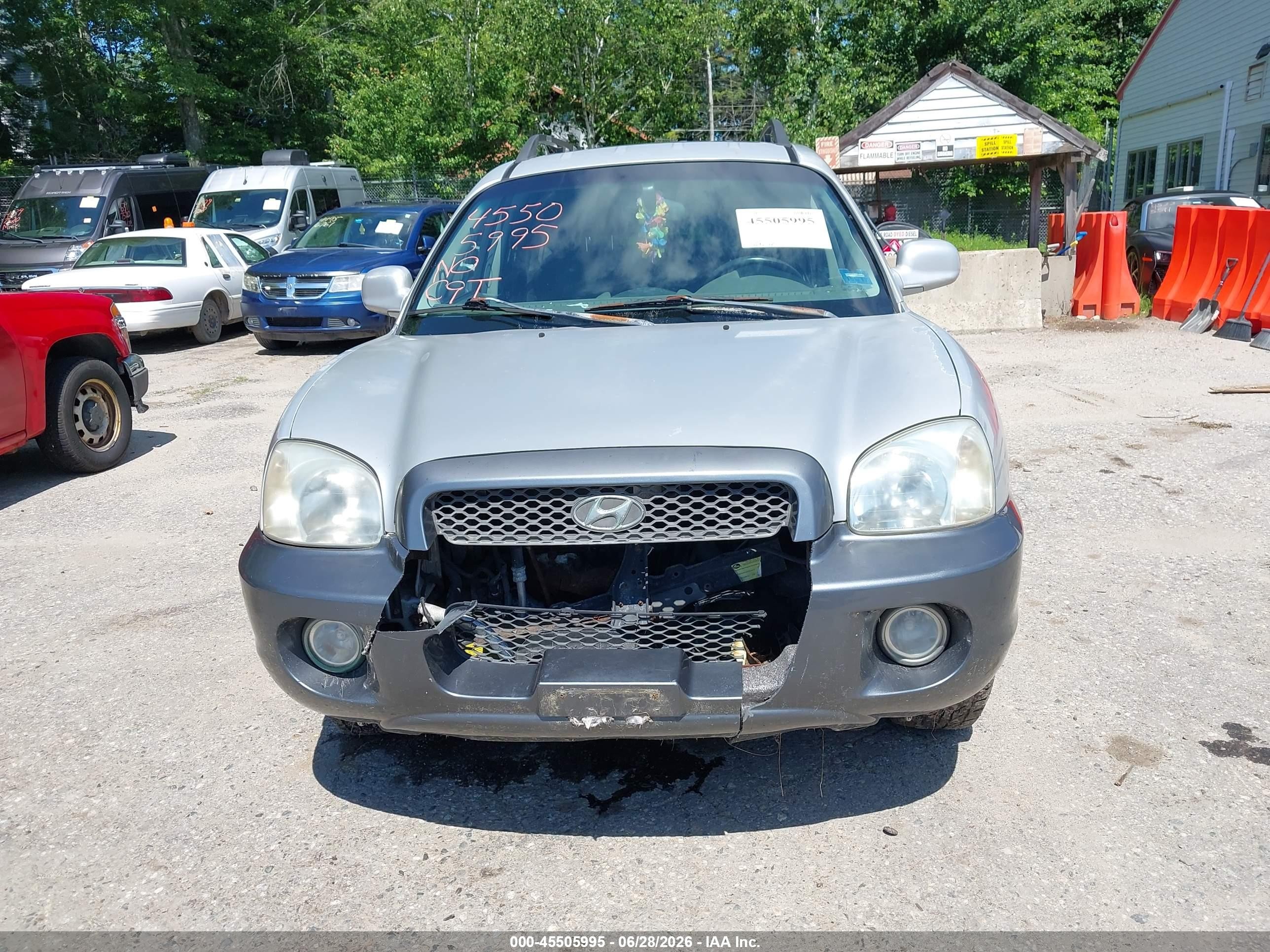 2003 Hyundai Santa Fe Gls/lx Silver vin: KM8SC73EX3U543137