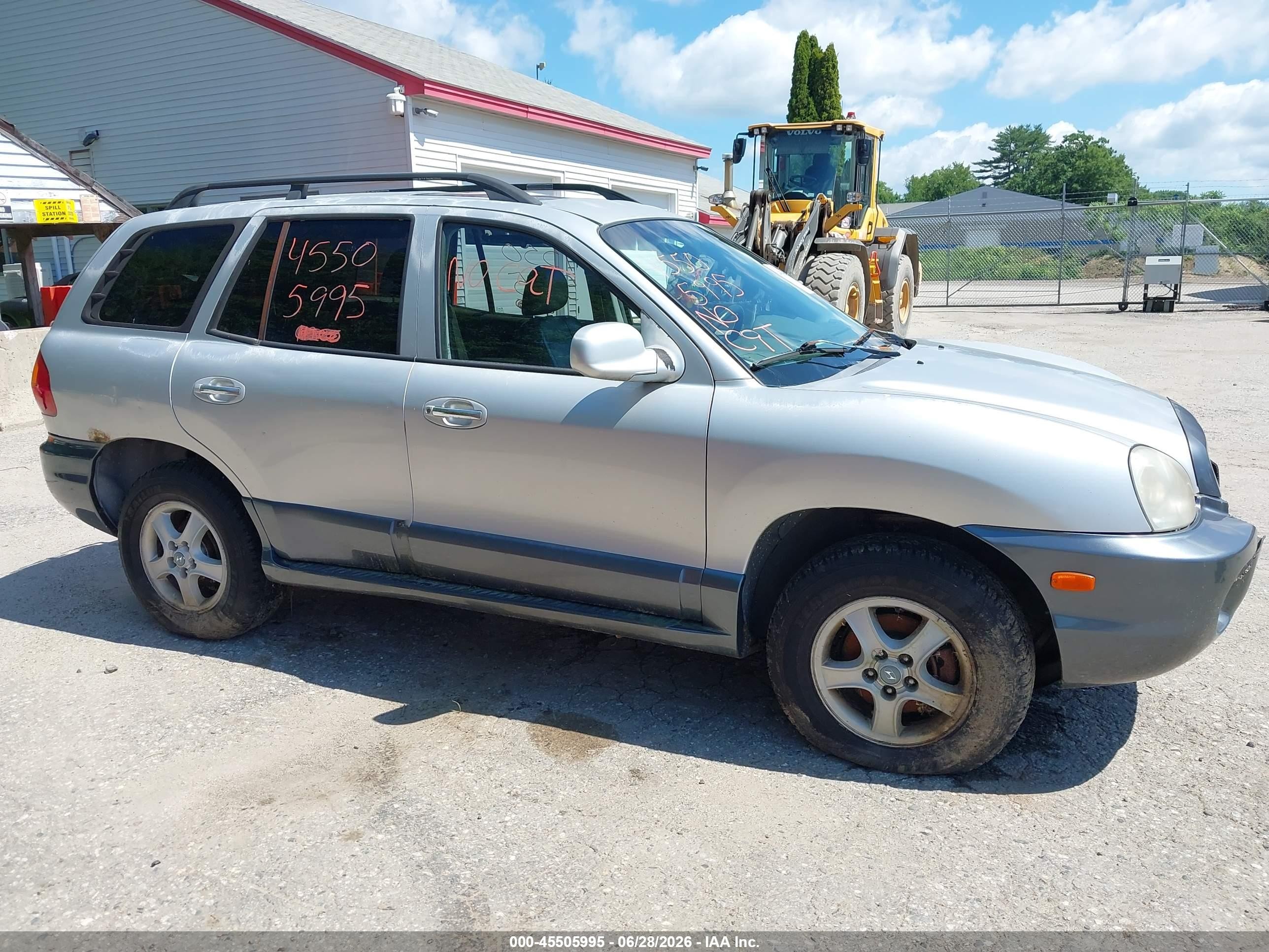 2003 Hyundai Santa Fe Gls/lx Silver vin: KM8SC73EX3U543137