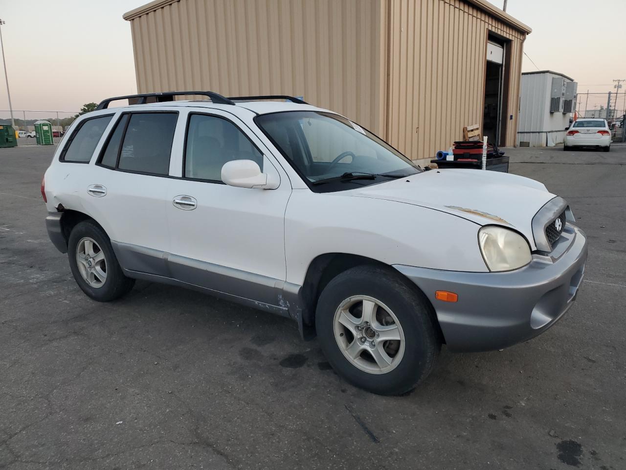 2004 Hyundai Santa Fe Gls White vin: KM8SC73EX4U649458