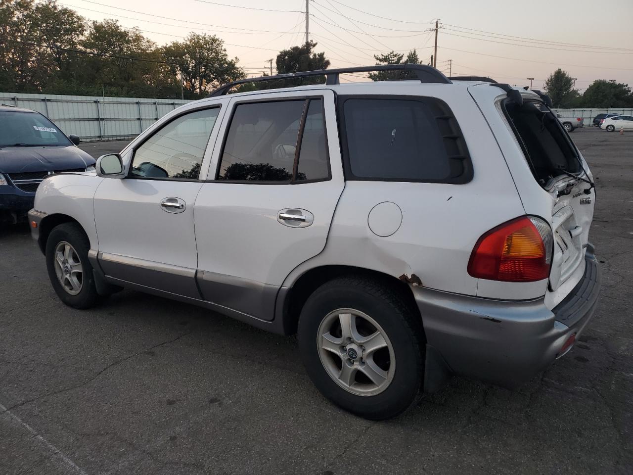 2004 Hyundai Santa Fe Gls White vin: KM8SC73EX4U649458