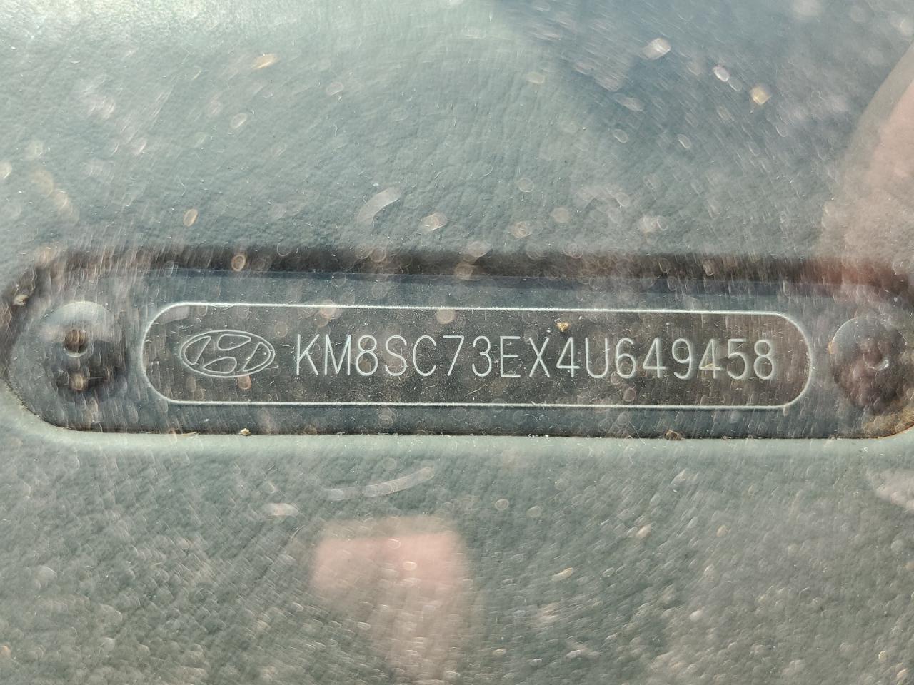 2004 Hyundai Santa Fe Gls White vin: KM8SC73EX4U649458