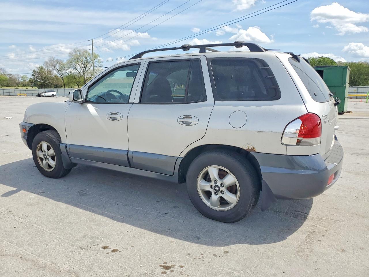 2005 Hyundai Santa Fe Gls Silver vin: KM8SC73EX5U863061