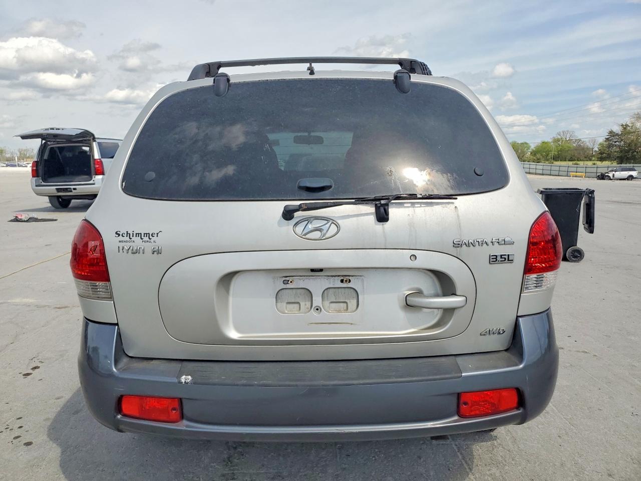 2005 Hyundai Santa Fe Gls Silver vin: KM8SC73EX5U863061