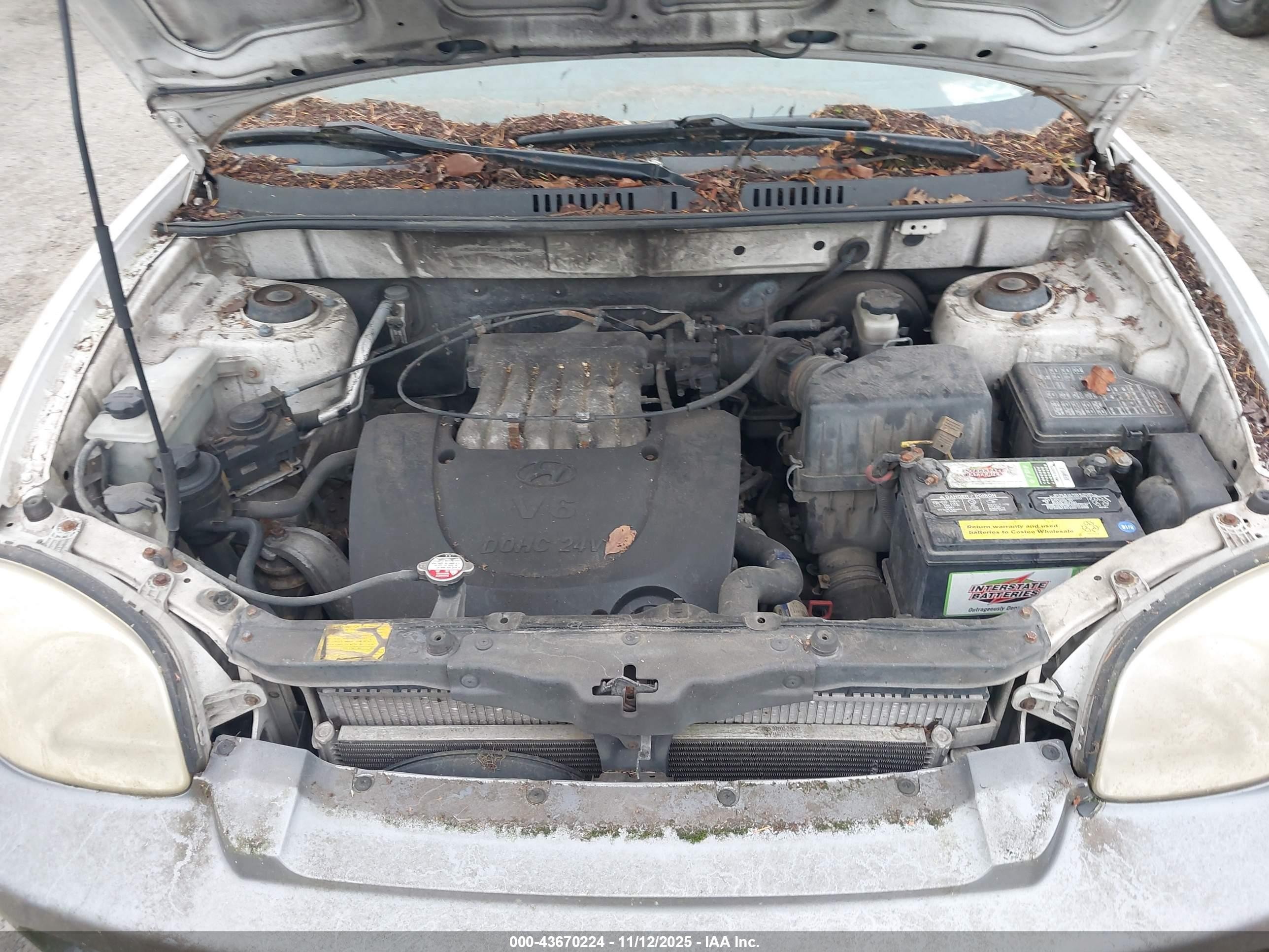 2001 Hyundai Santa Fe 2.7l V6 Gls/2.7l V6 Lx White vin: KM8SC83D11U008062