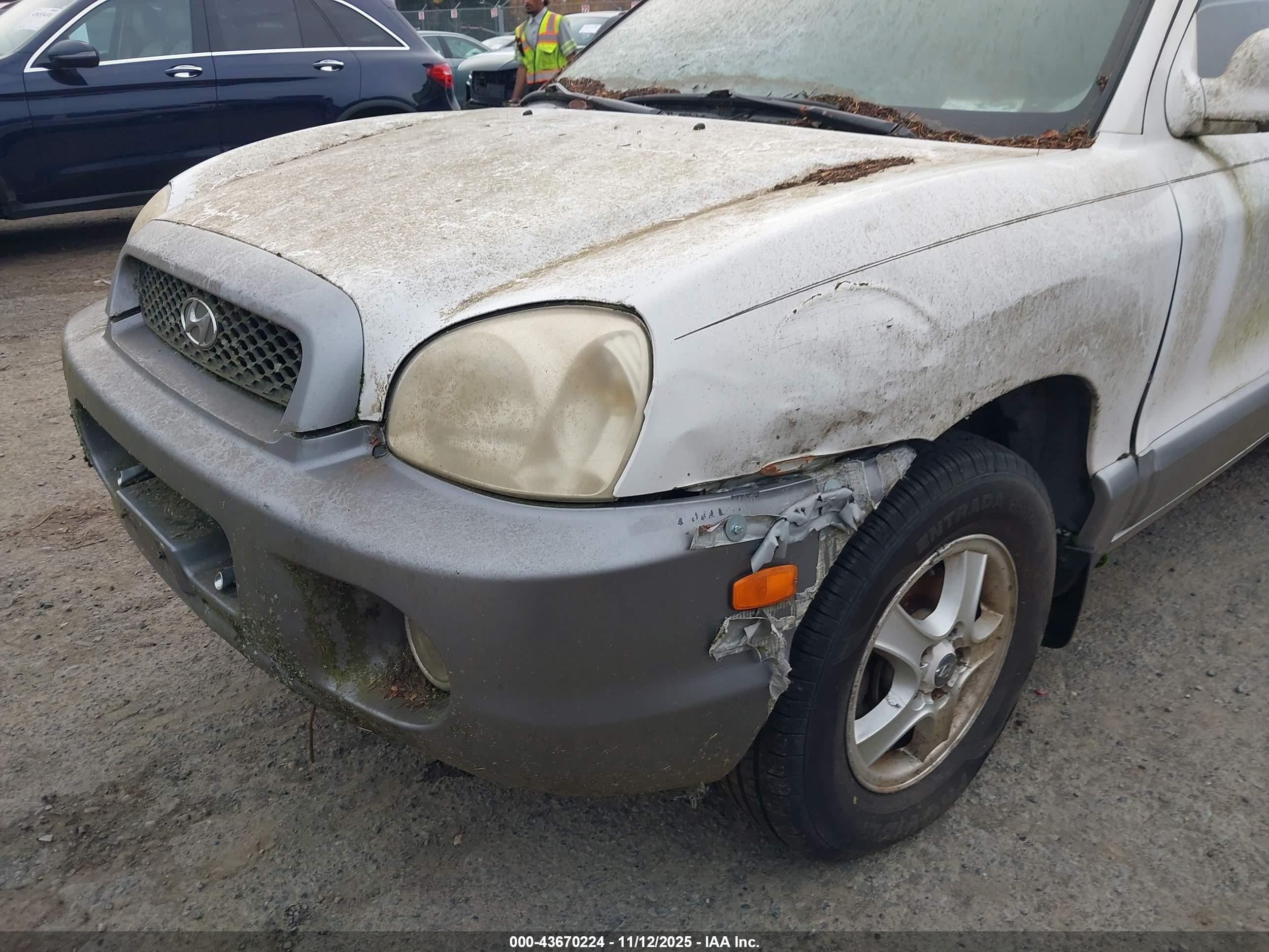 2001 Hyundai Santa Fe 2.7l V6 Gls/2.7l V6 Lx White vin: KM8SC83D11U008062