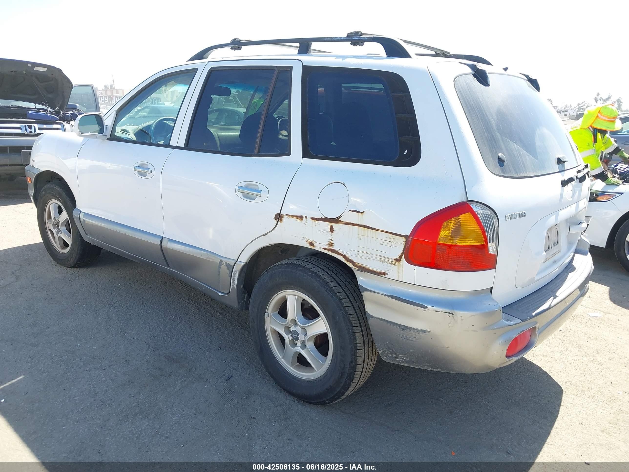 2001 Hyundai Santa Fe 2.7l V6 Gls/2.7l V6 Lx White vin: KM8SC83D11U040476