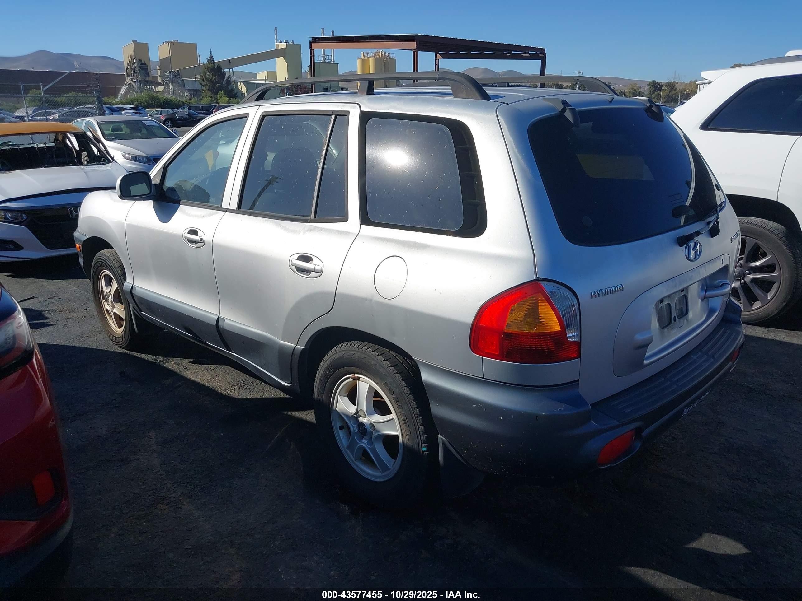 2001 Hyundai Santa Fe 2.7l V6 Gls/2.7l V6 Lx Silver vin: KM8SC83D11U088270